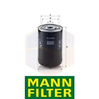 FILTRO ACEITE W 940/69 MANN