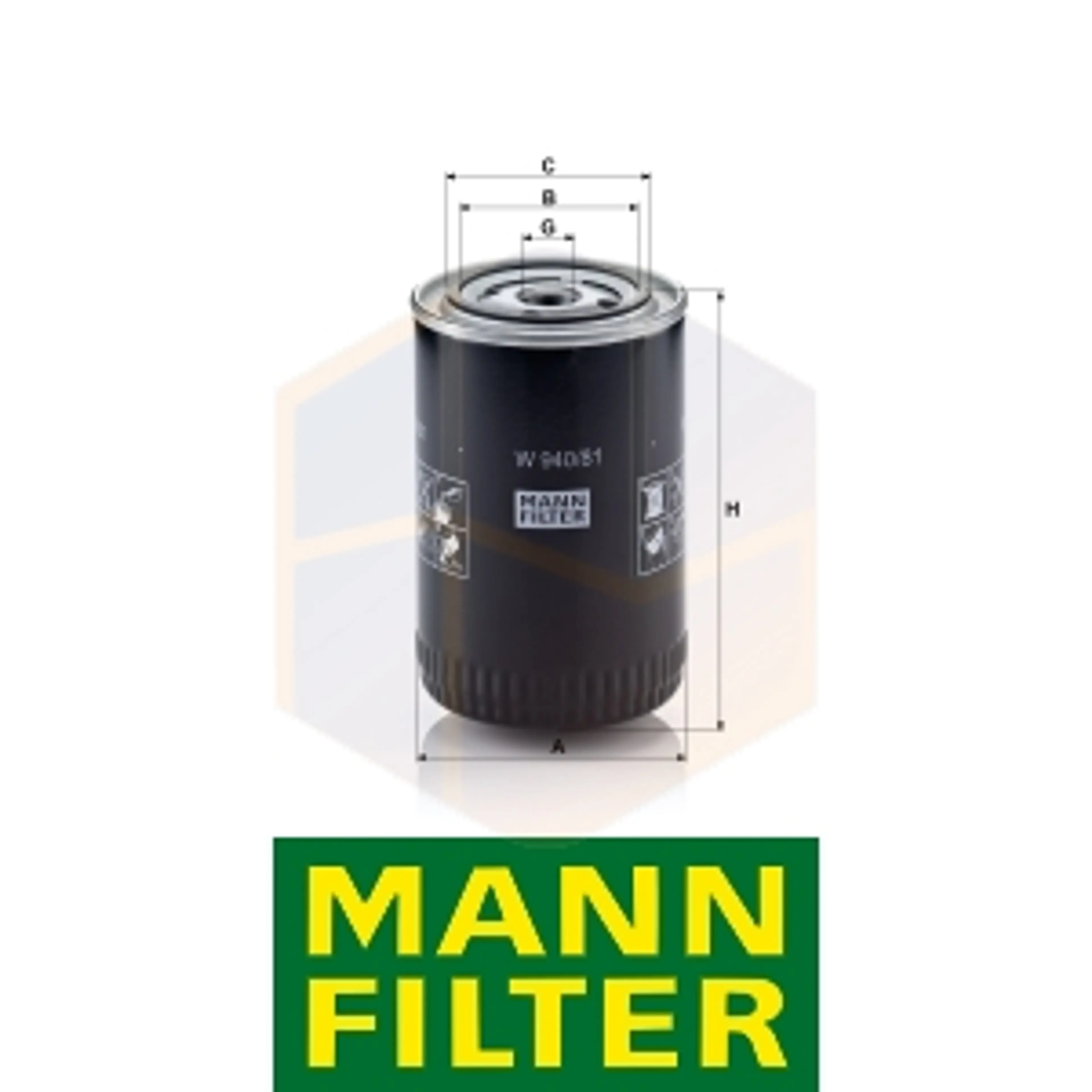 FILTRO ACEITE W 940/81 MANN