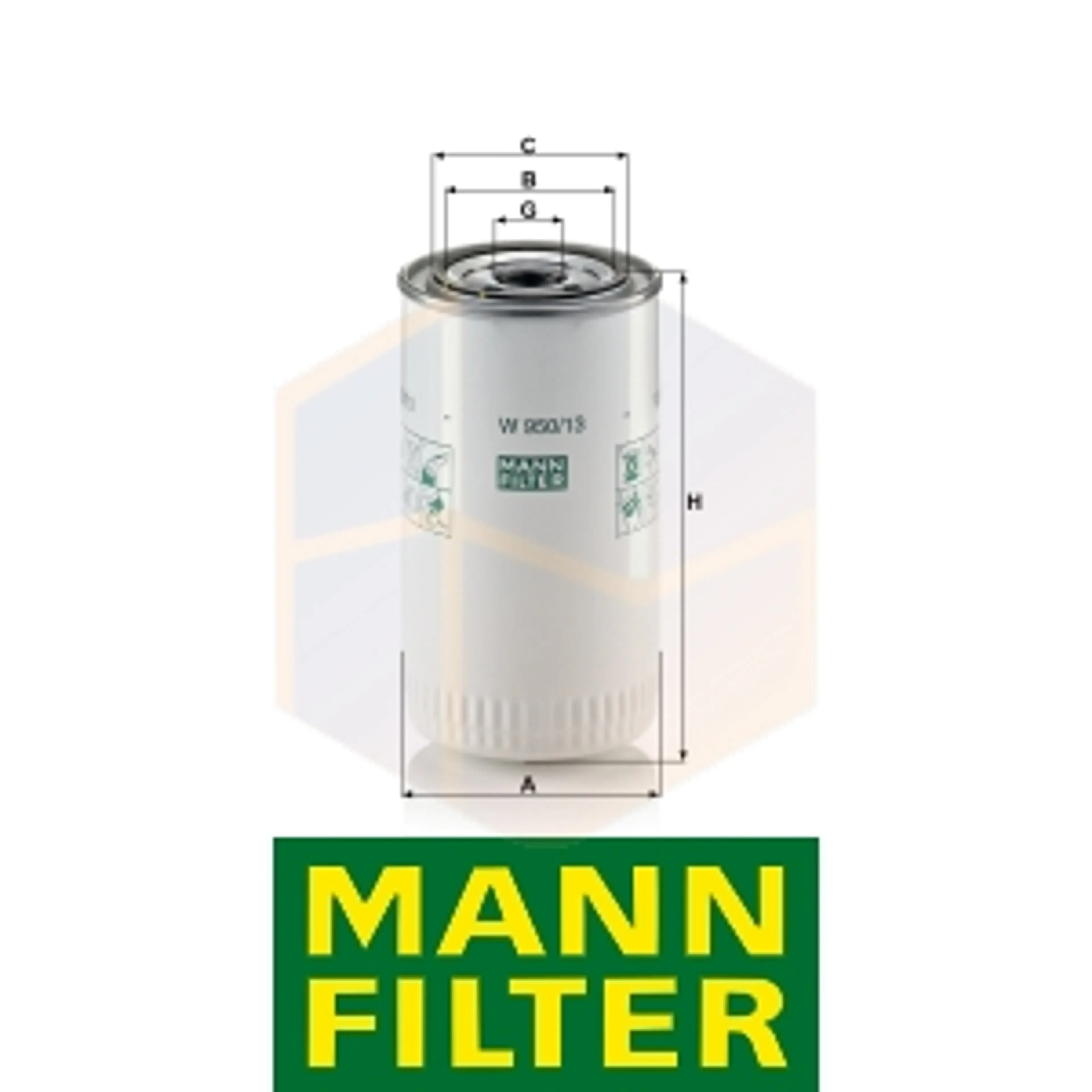 FILTRO ACEITE W 950/13 MANN