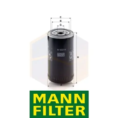 FILTRO ACEITE W 950/14 MANN
