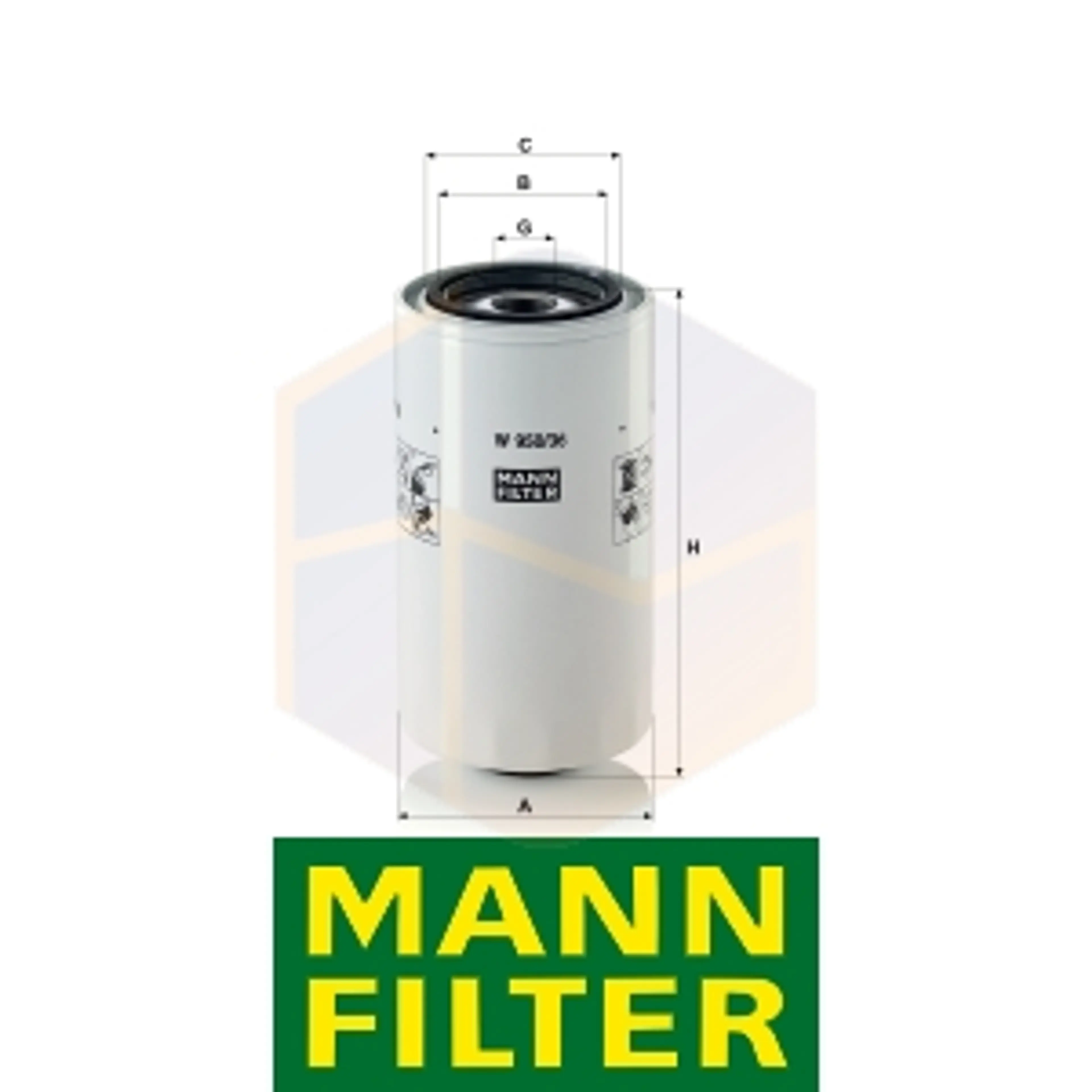 FILTRO ACEITE W 950/36 MANN