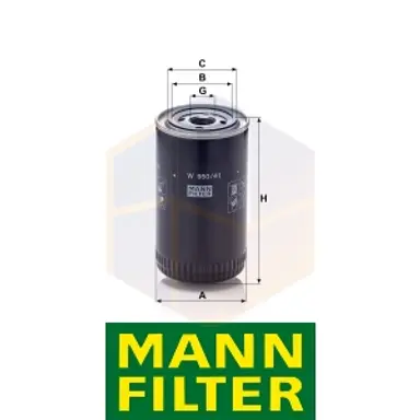 FILTRO ACEITE W 950/41 MANN