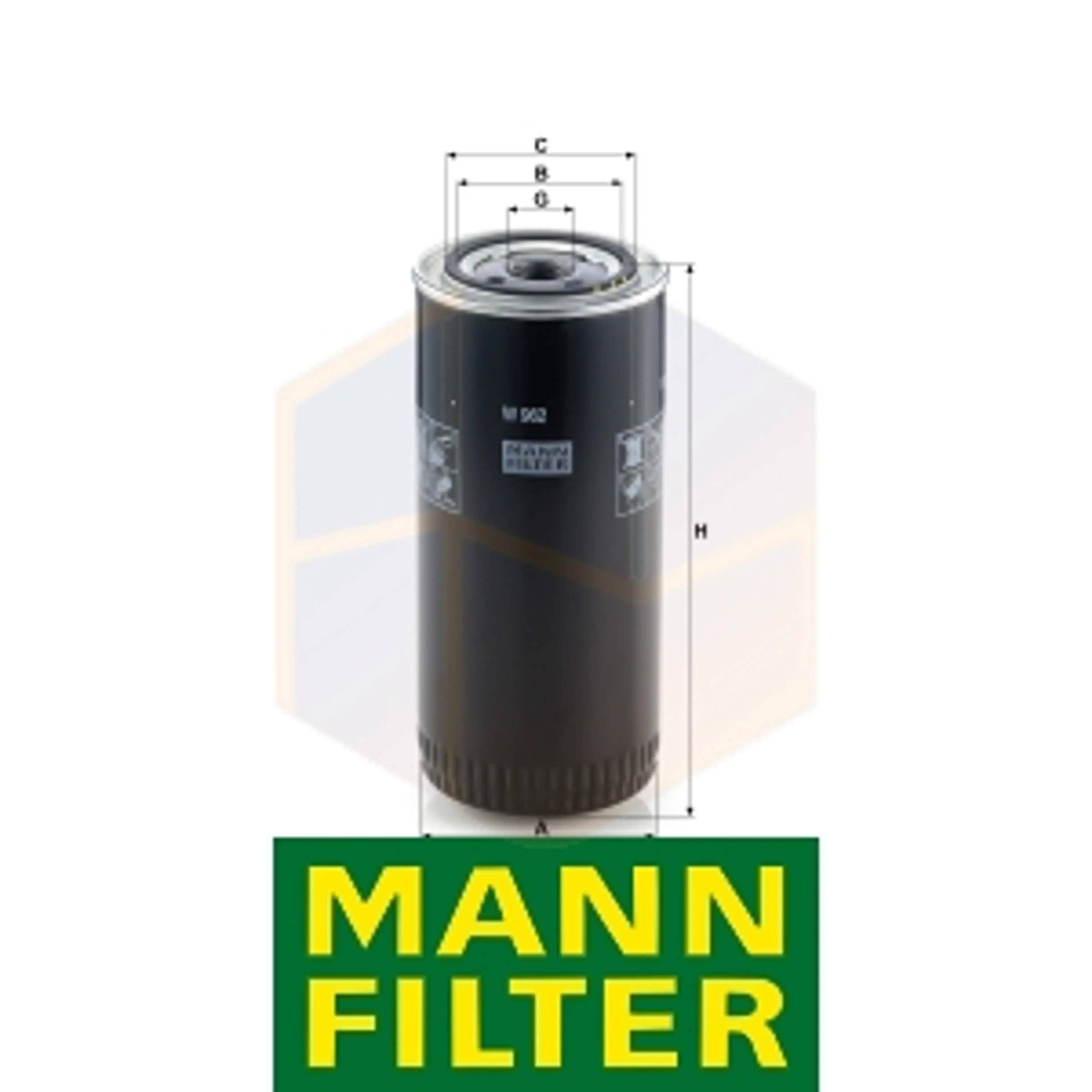 FILTRO ACEITE W 962 MANN