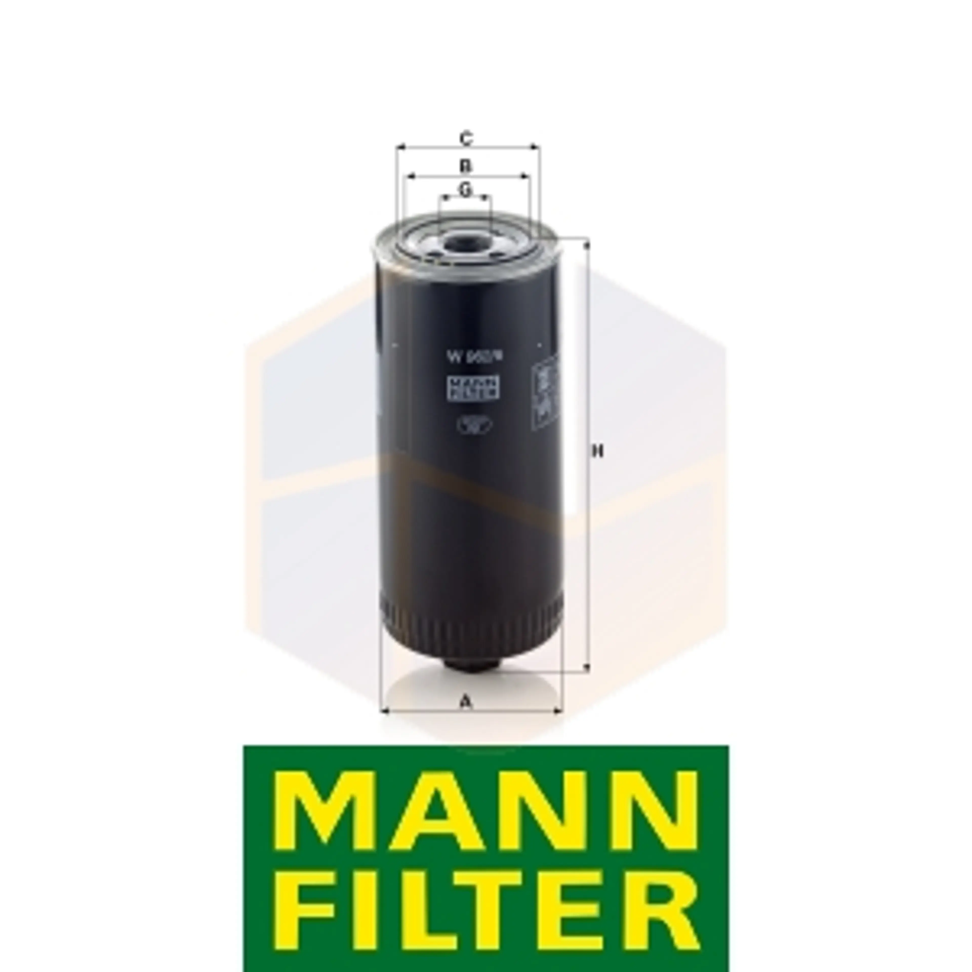 FILTRO ACEITE W 962/6 MANN