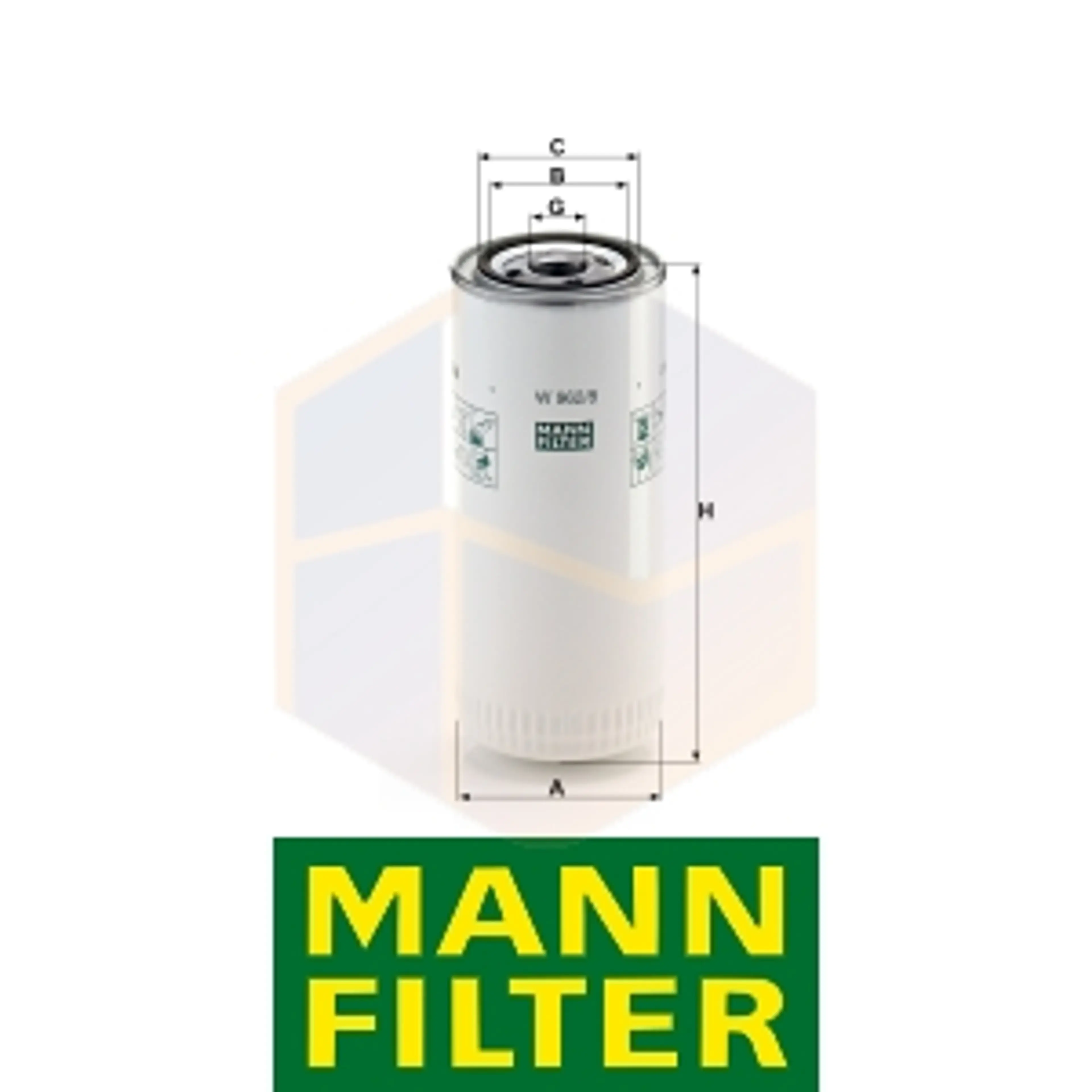 FILTRO ACEITE W 962/8 MANN