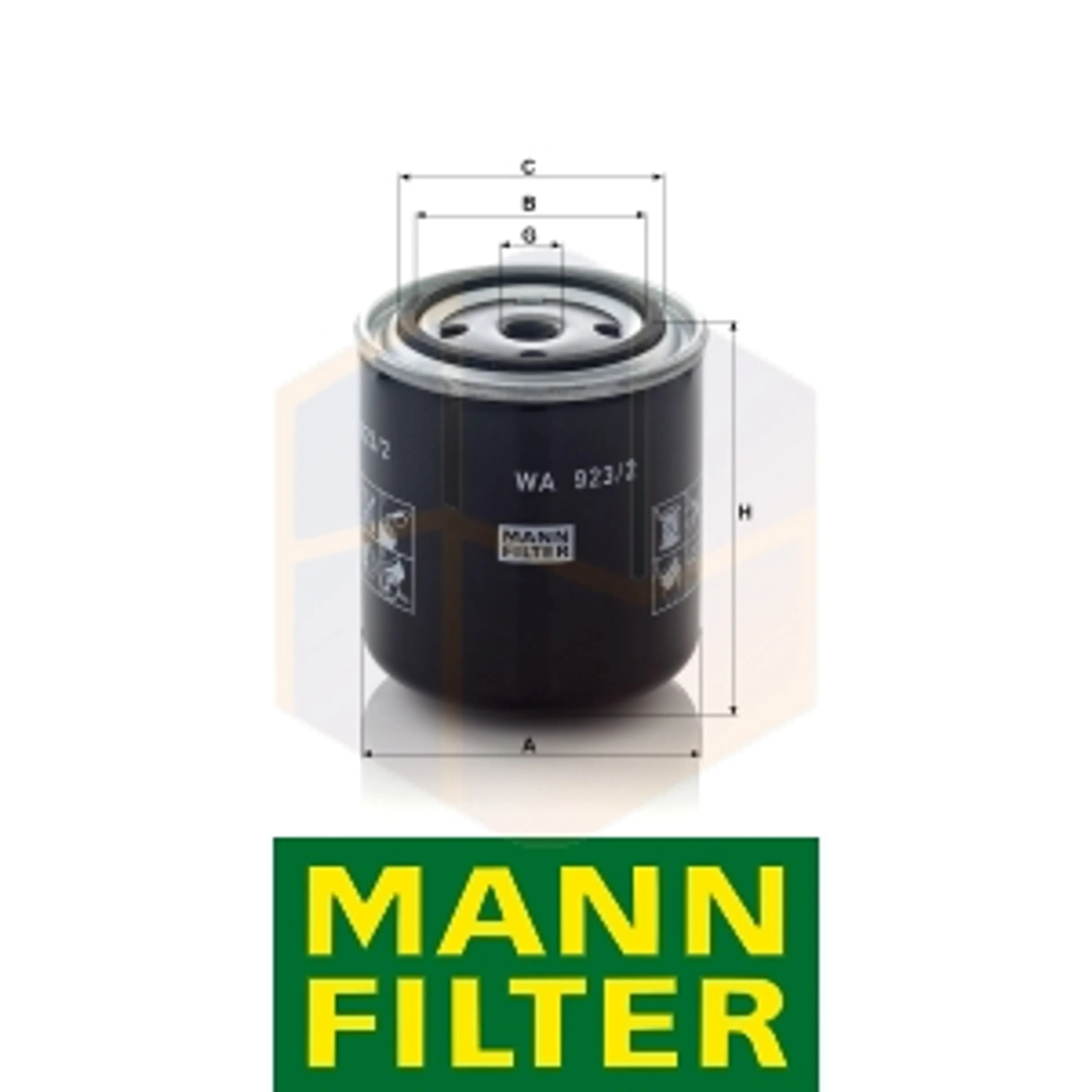 FILTRO REFRIGERACIÓN WA 923/2 MANN