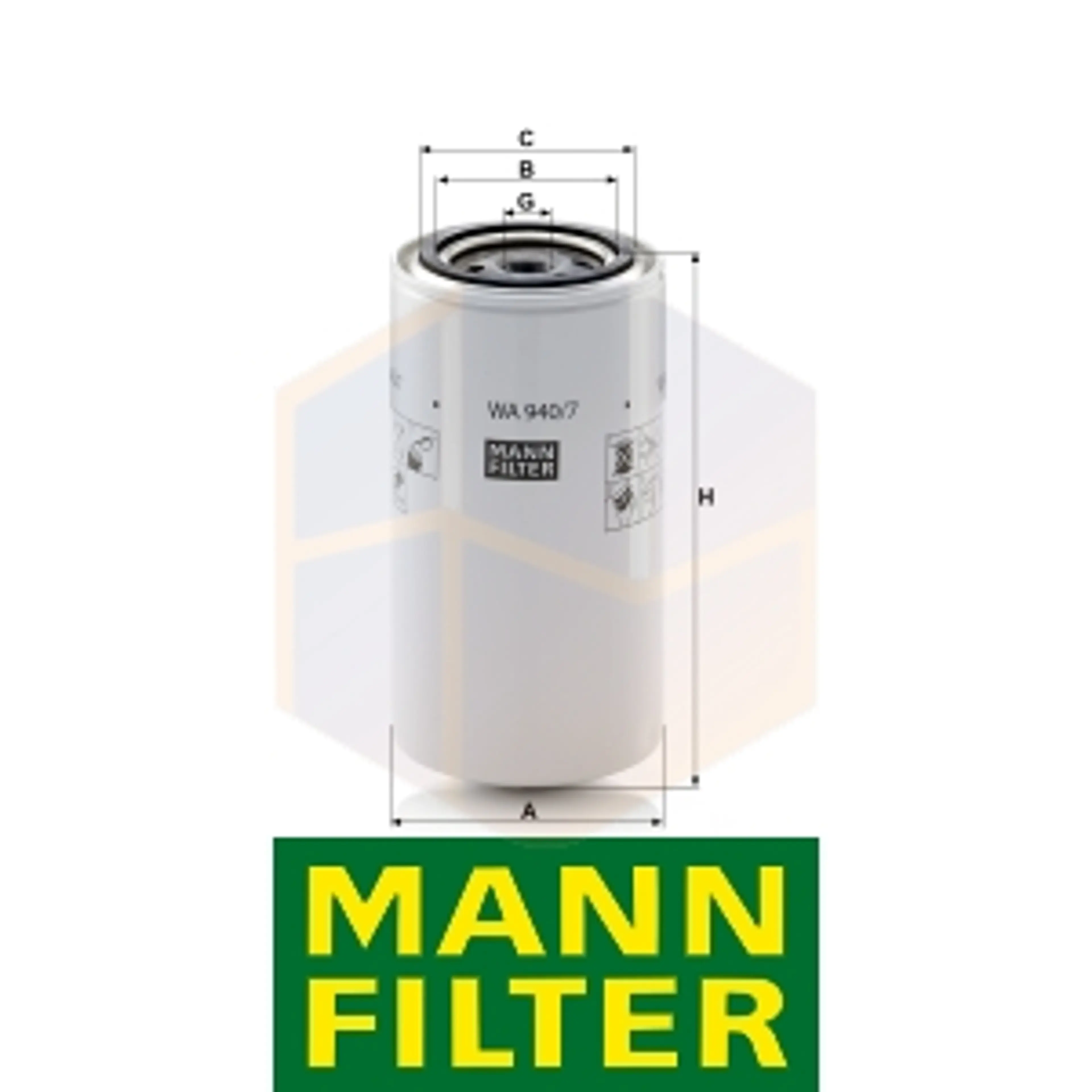 FILTRO REFRIGERACIÓN WA 940/7 MANN