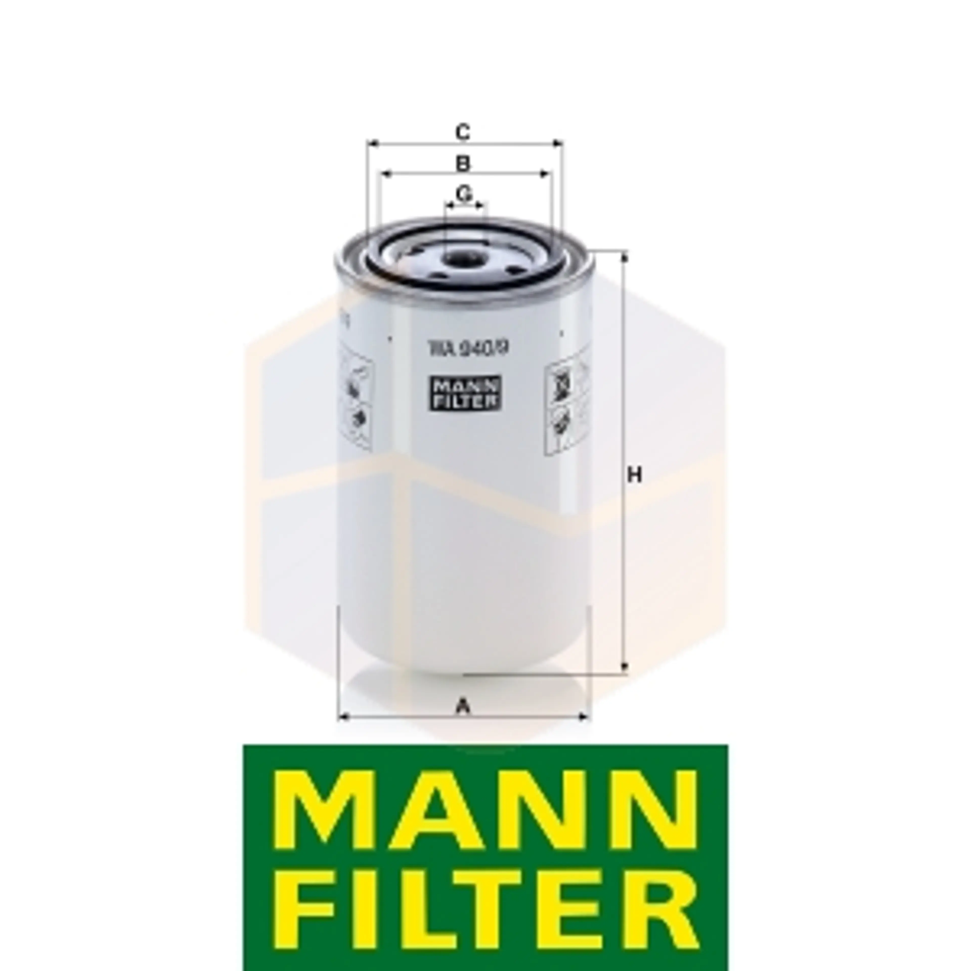 FILTRO REFRIGERACIÓN WA 940/9 MANN