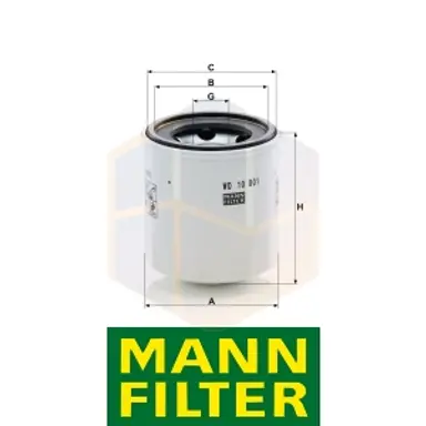 FILTRO ACEITE WD 10 001 X MANN