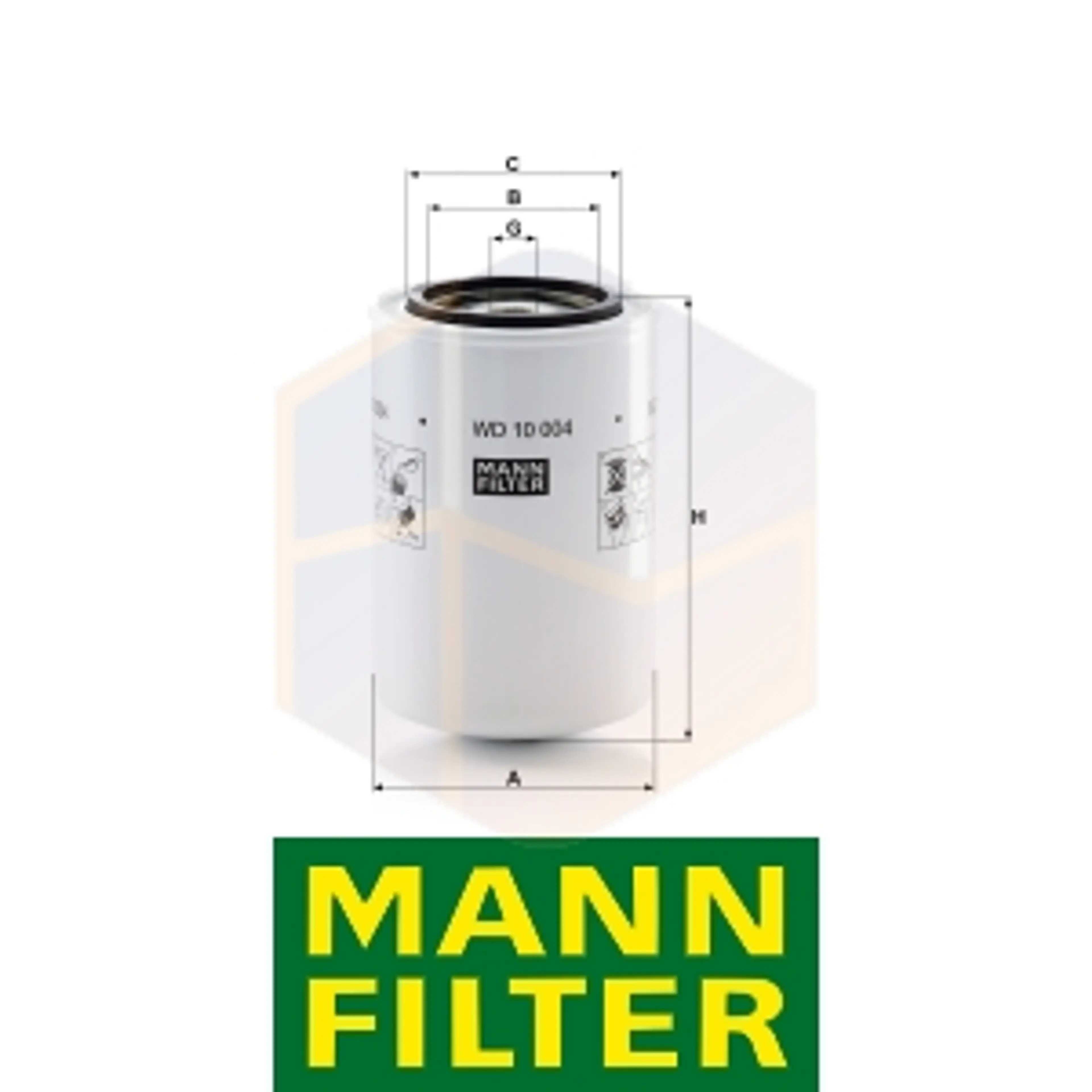 FILTRO HIDRÁULICO WD 10 004 MANN