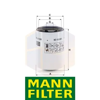 FILTRO HIDRÁULICO WD 10 006 MANN