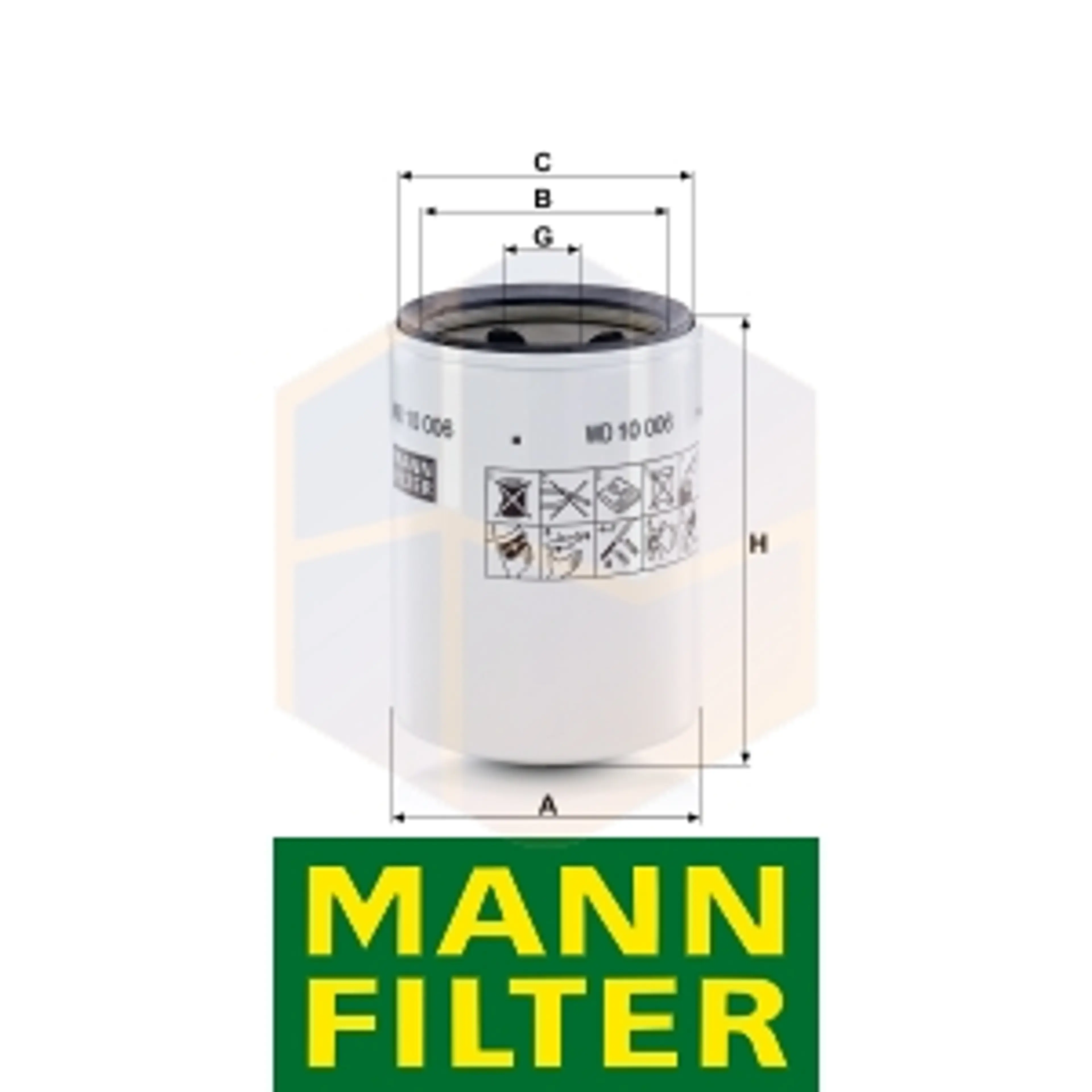 FILTRO HIDRÁULICO WD 10 006 MANN