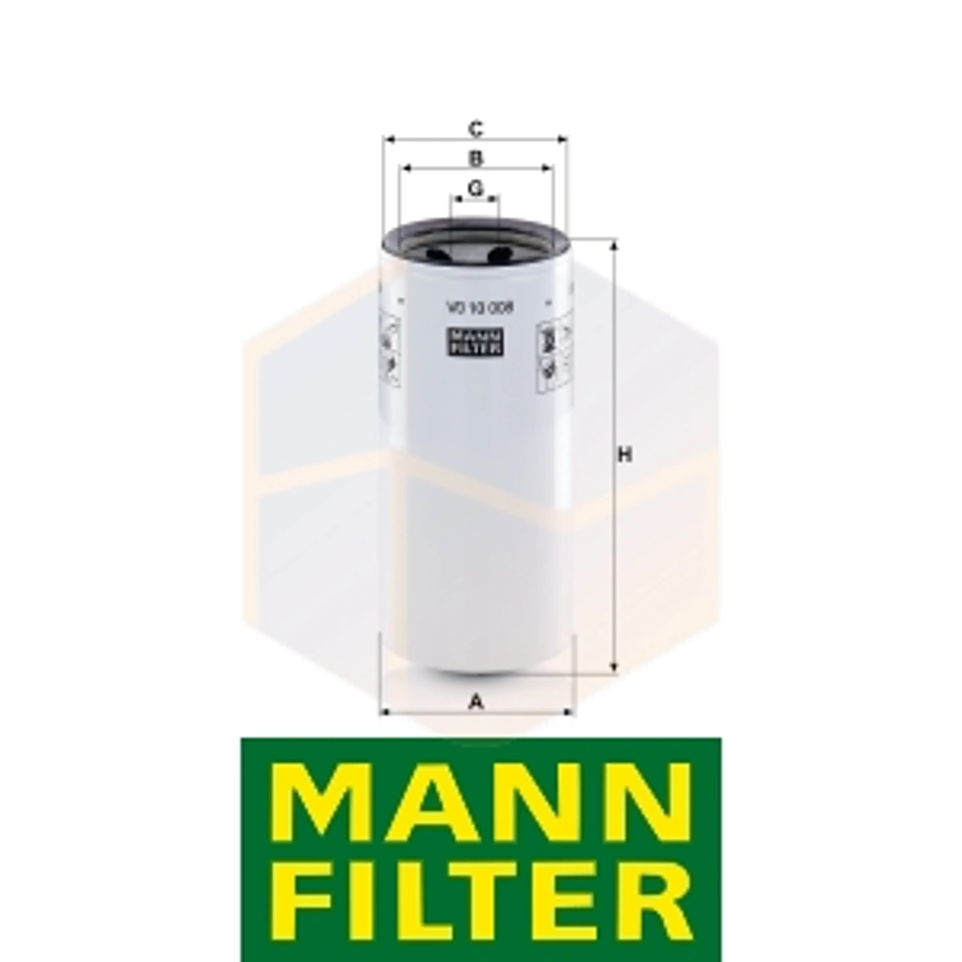 FILTRO HIDRÁULICO WD 10 008 MANN