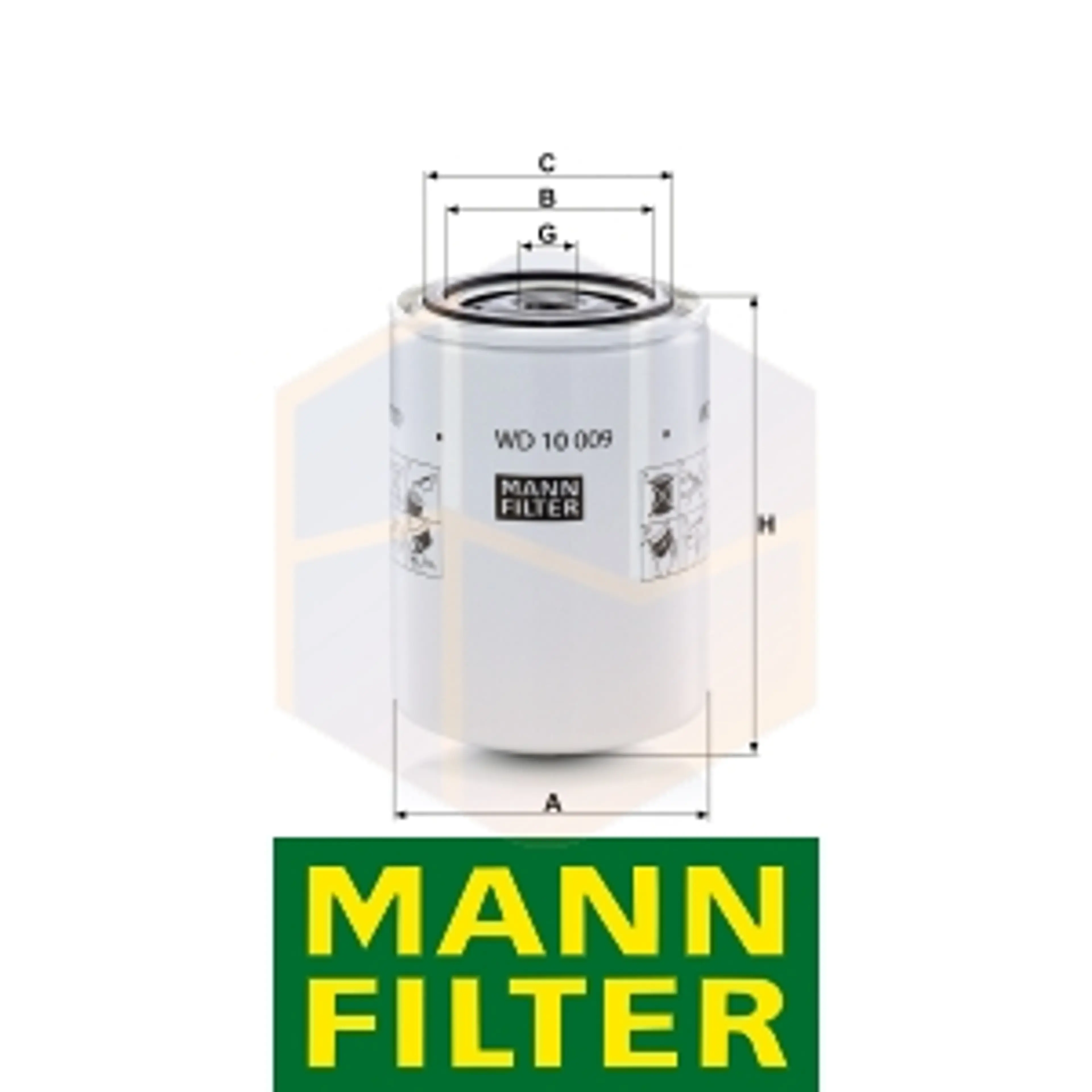 FILTRO HIDRÁULICO WD 10 009 MANN