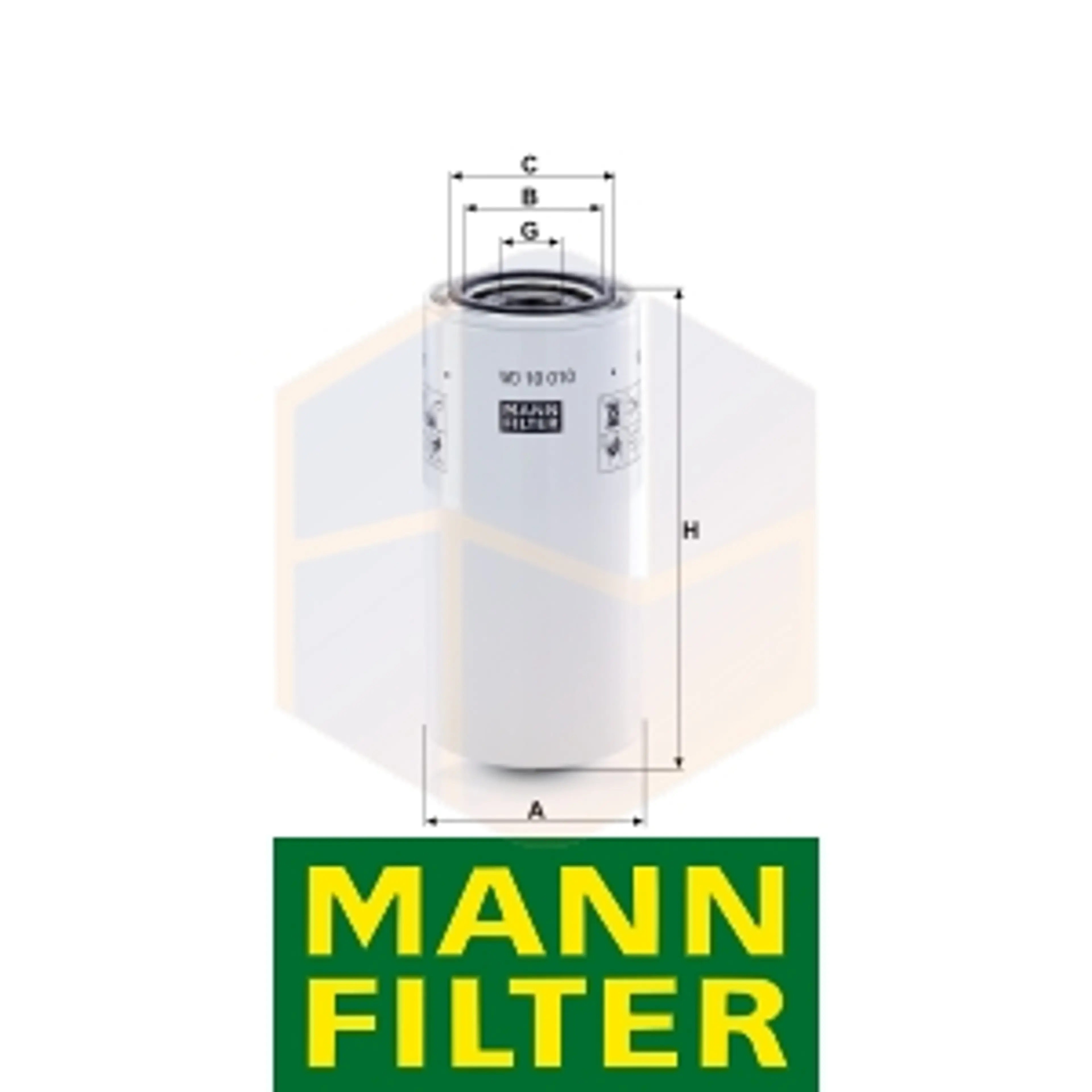 FILTRO HIDRÁULICO WD 10 010 MANN