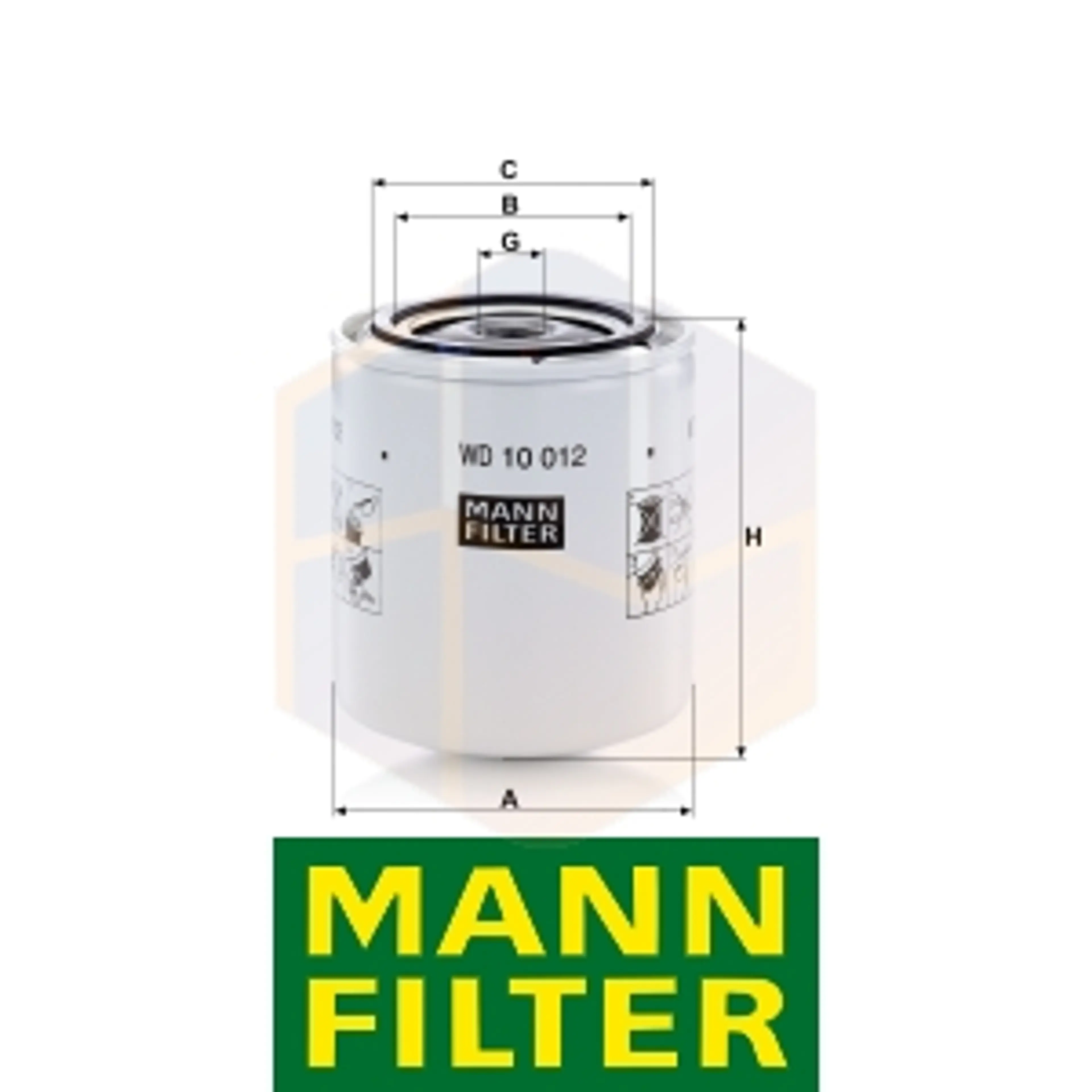 FILTRO HIDRÁULICO WD 10 012 MANN