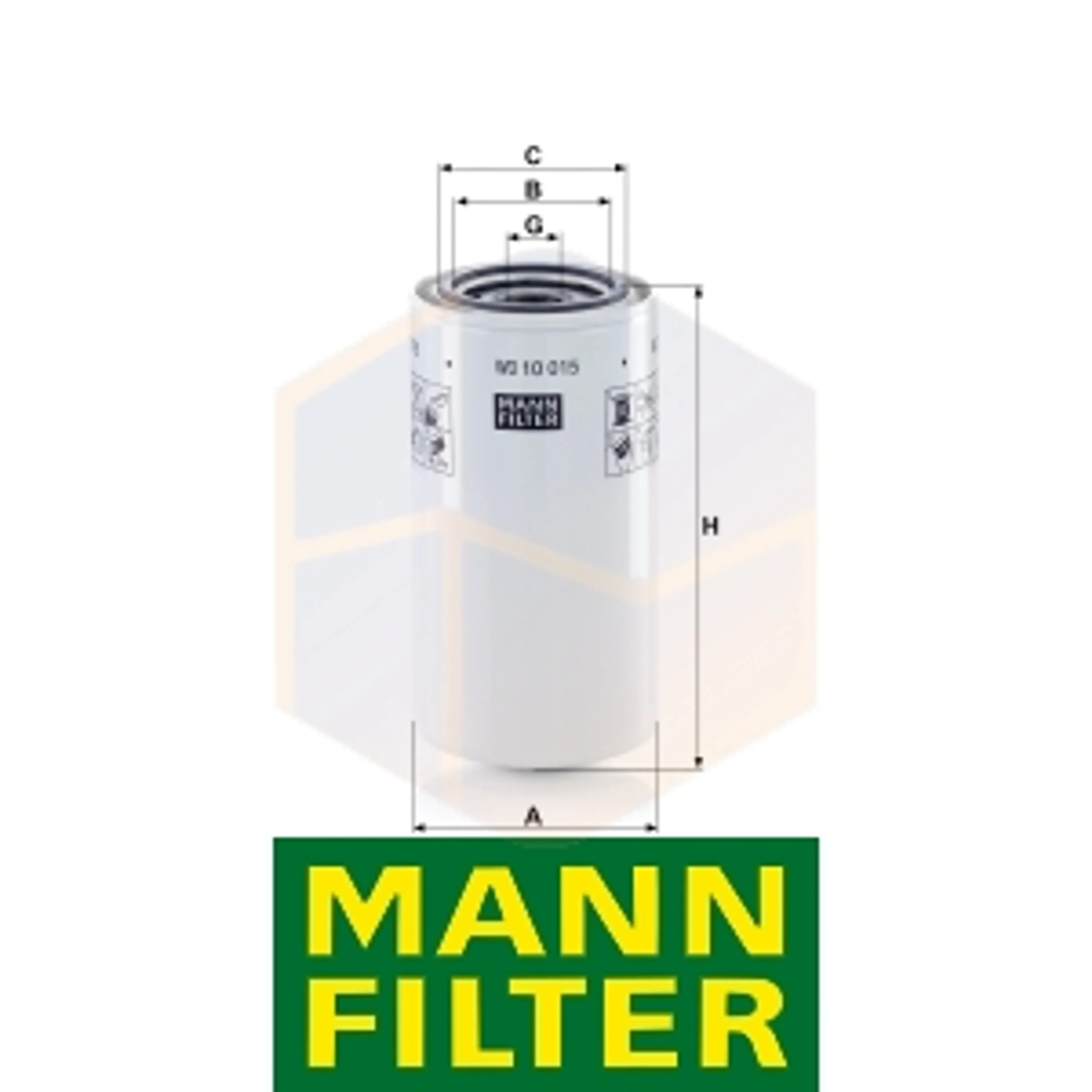 FILTRO HIDRÁULICO WD 10 015 MANN