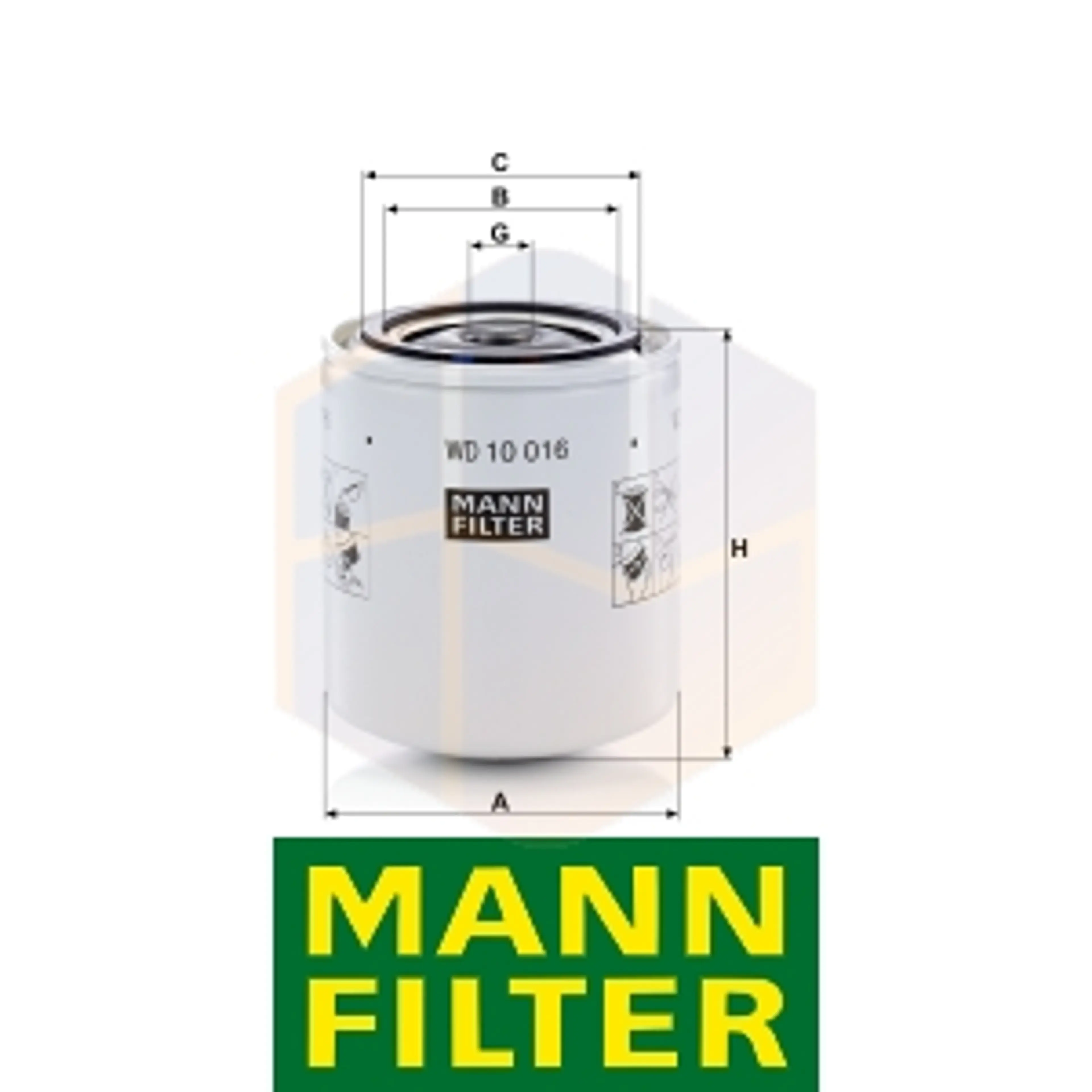 FILTRO HIDRÁULICO WD 10 016 MANN