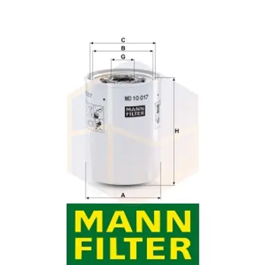 FILTRO HIDRÁULICO WD 10 017 X MANN