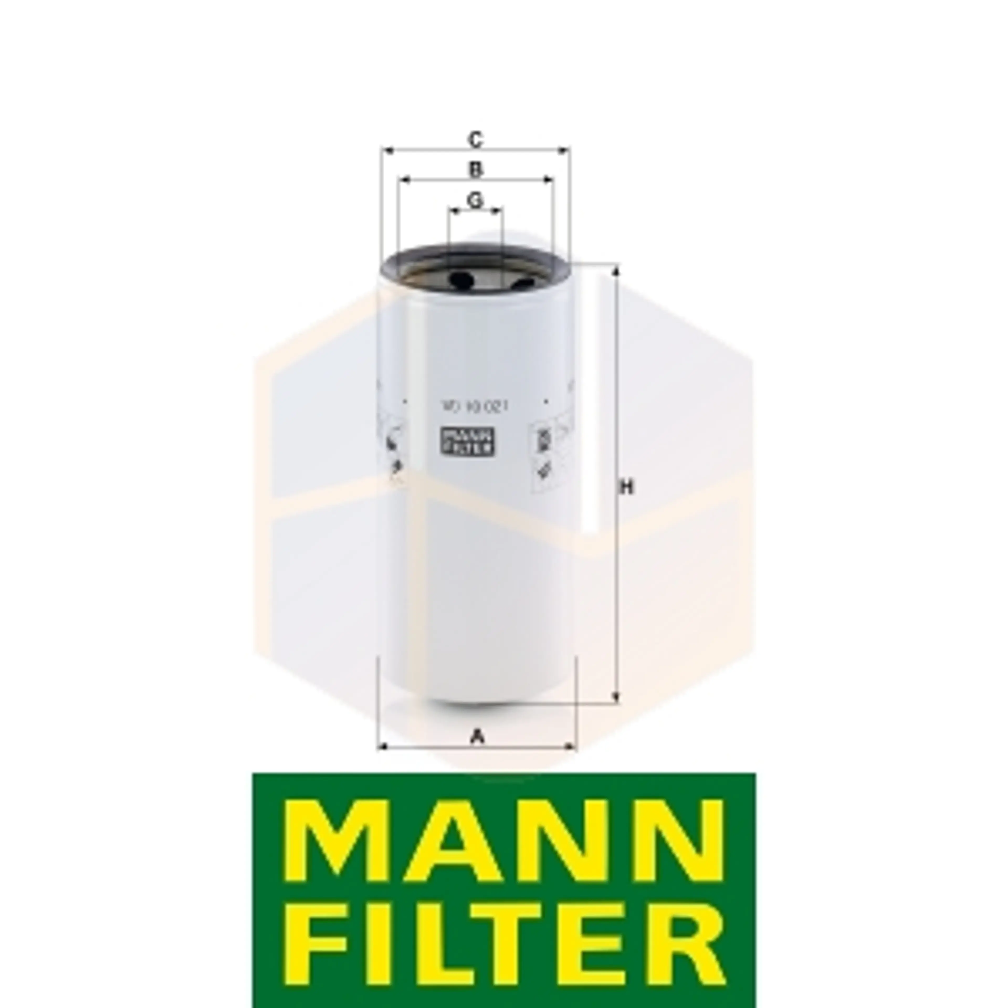 FILTRO HIDRÁULICO WD 10 021 MANN