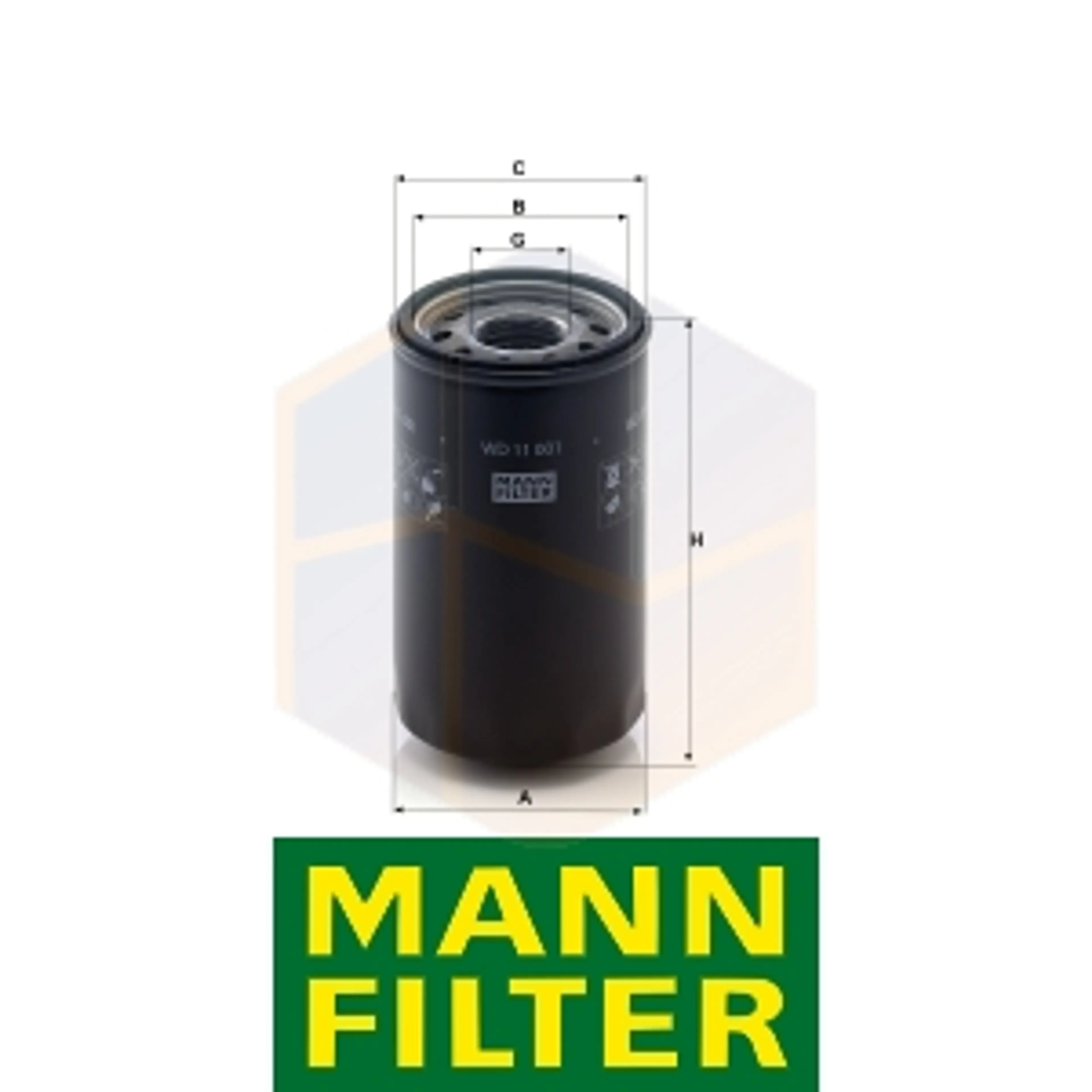 FILTRO HIDRÁULICO WD 11 001 MANN