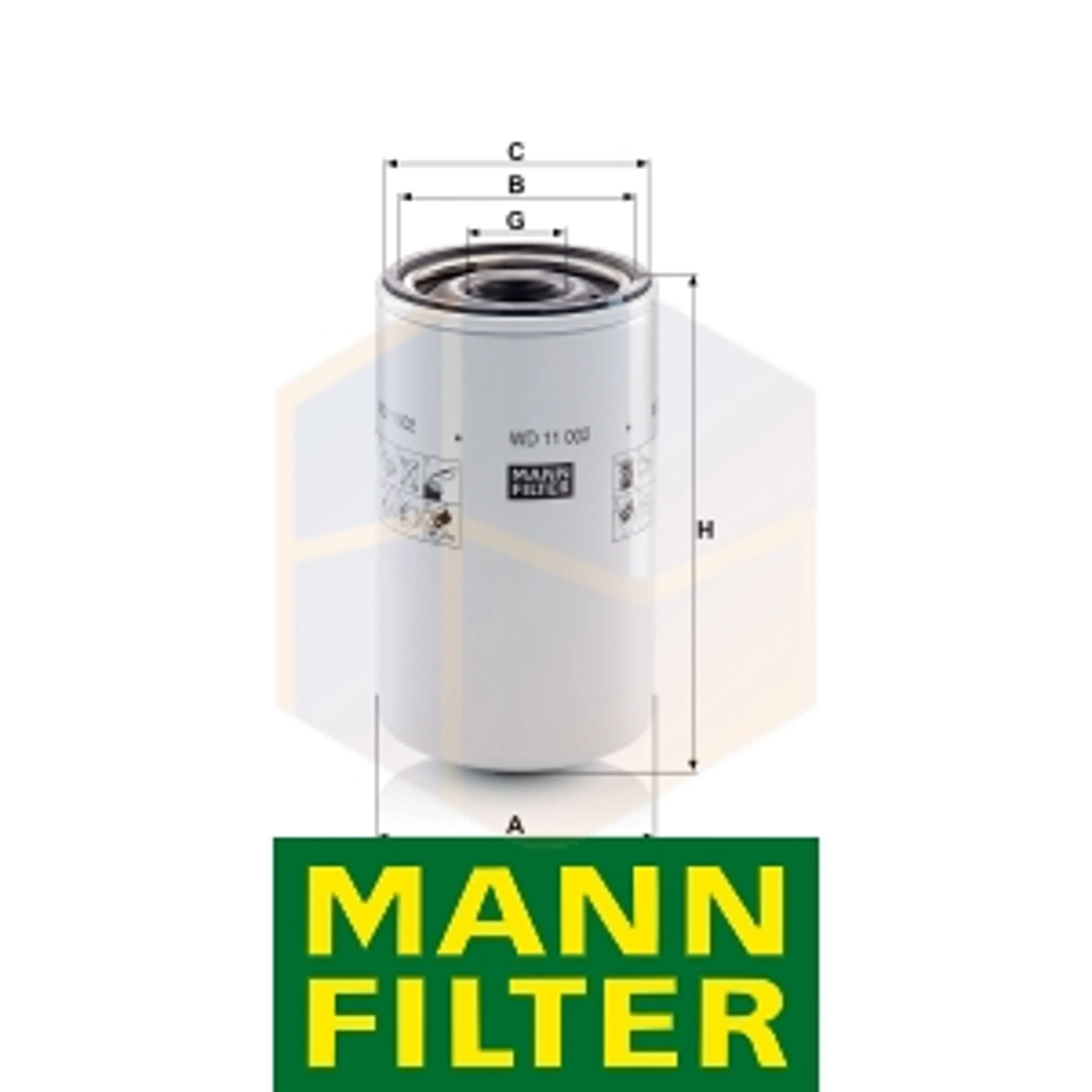 FILTRO HIDRÁULICO WD 11 002 MANN