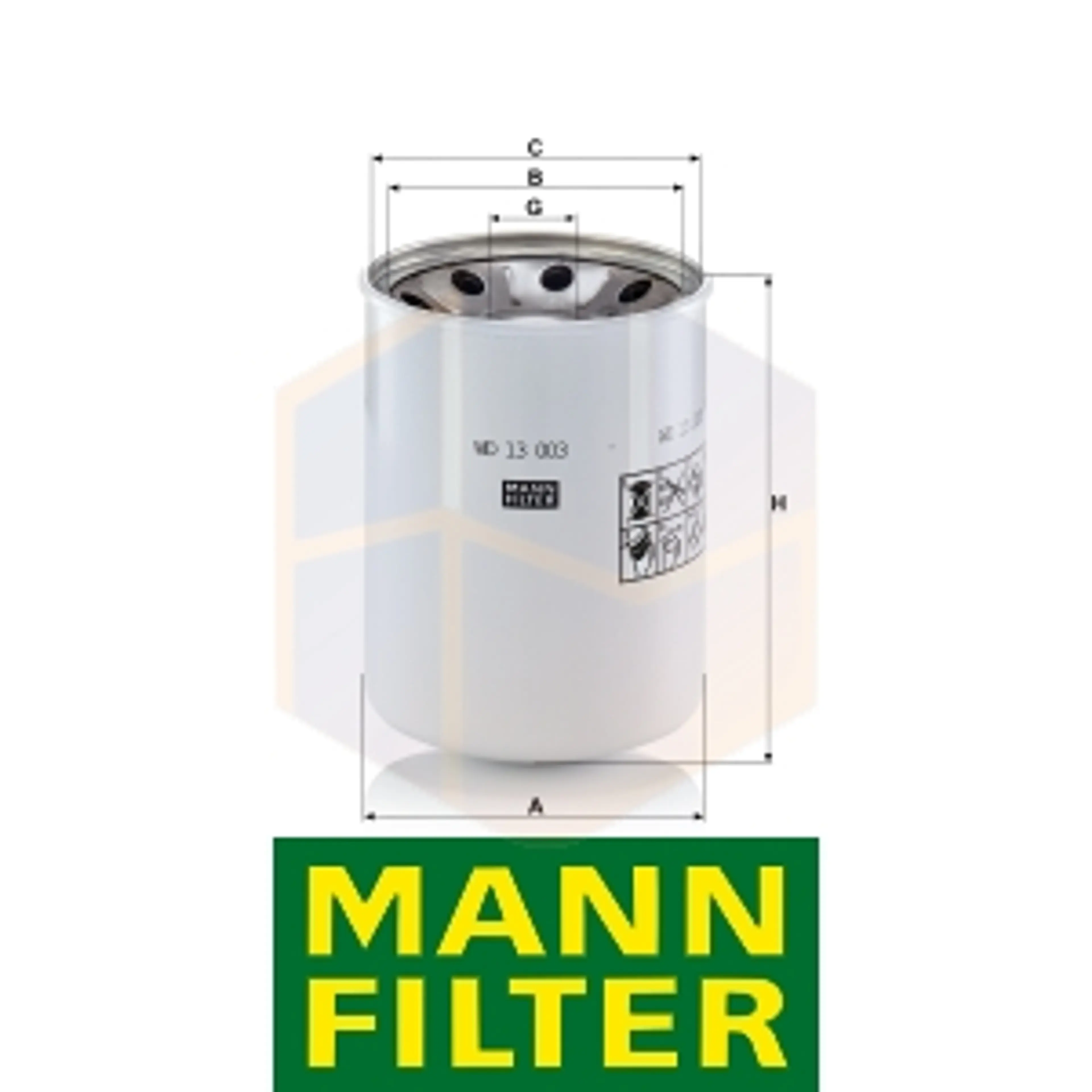 FILTRO HIDRÁULICO WD 13 003 X MANN