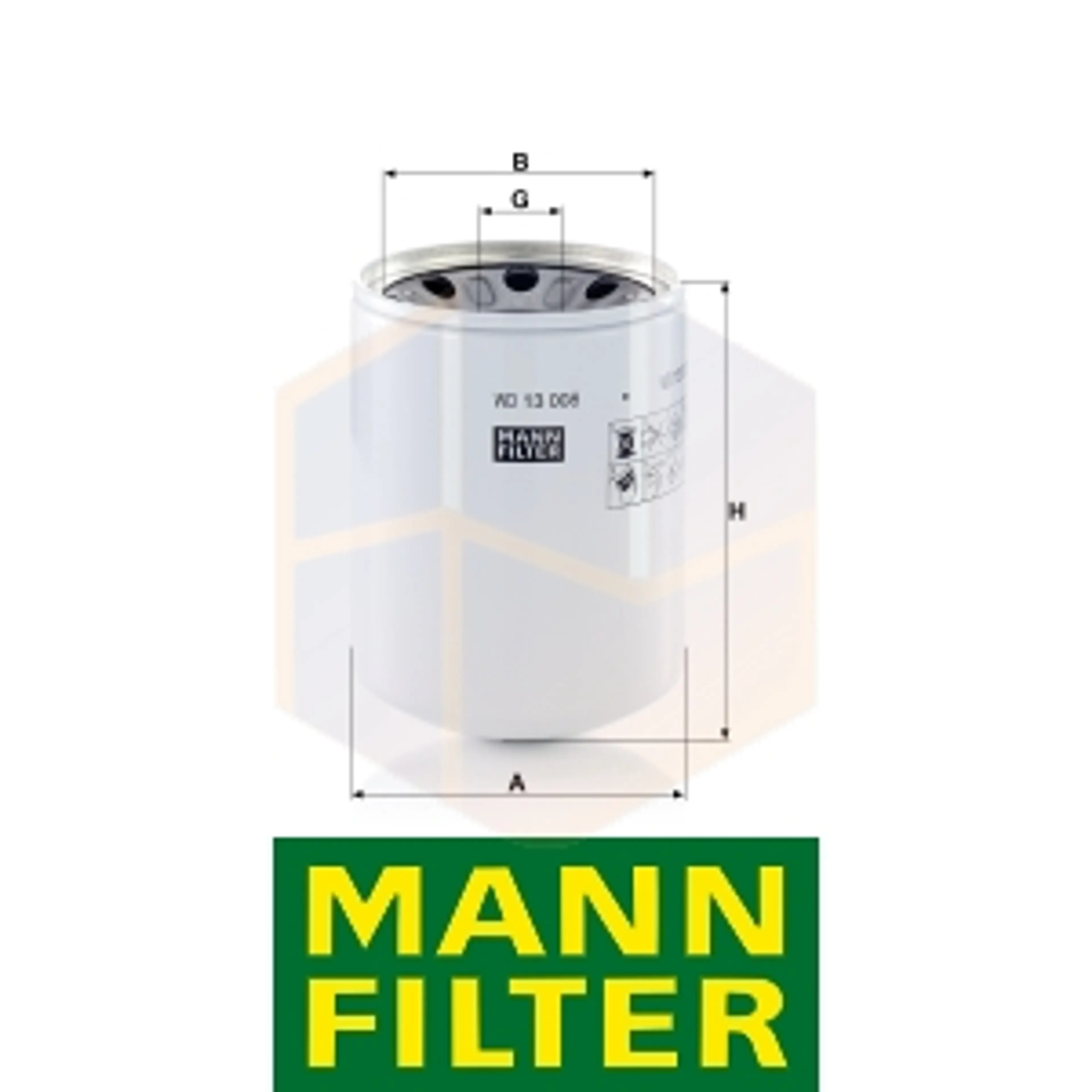 FILTRO HIDRÁULICO WD 13 008 X MANN