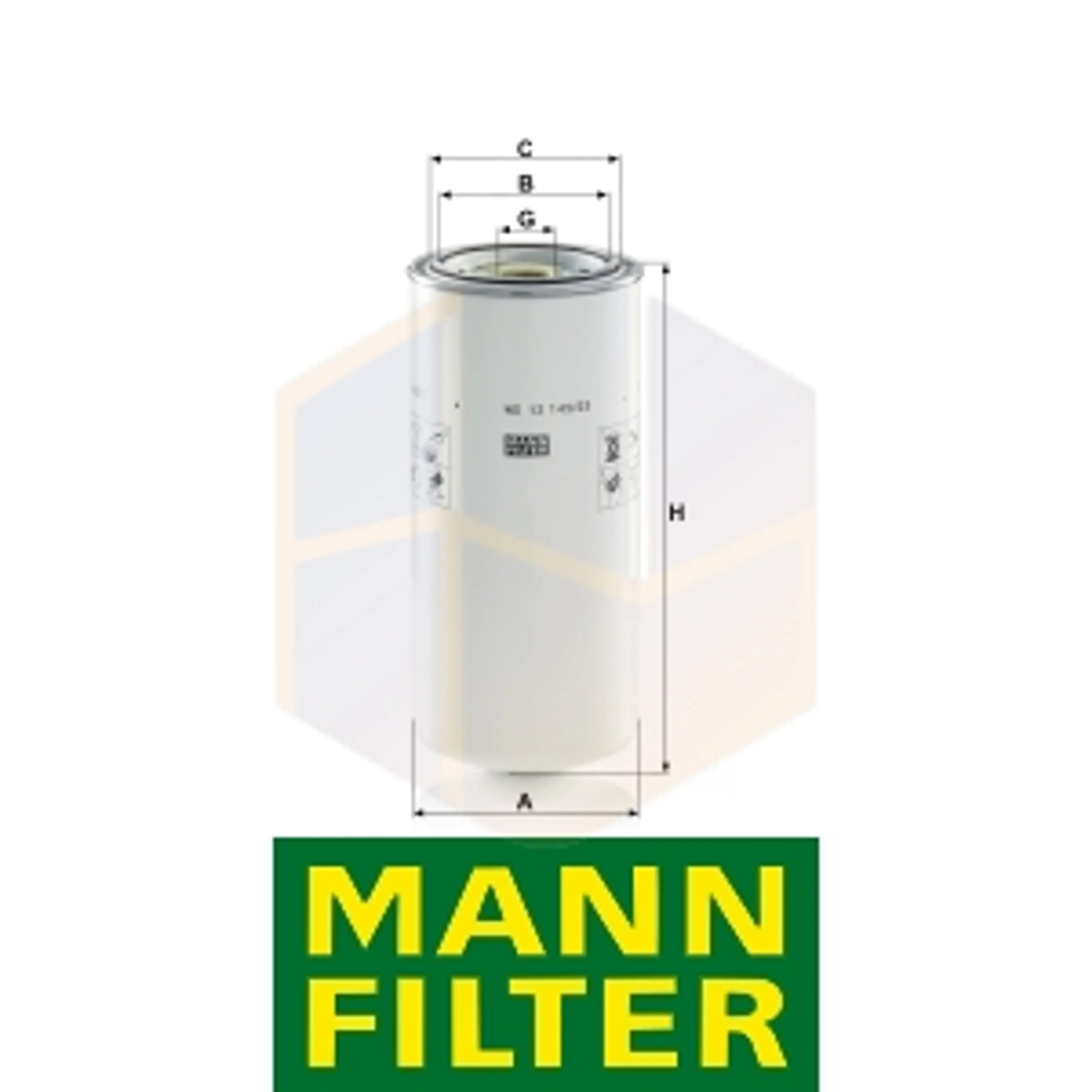 FILTRO ACEITE WD 13 145/23 MANN