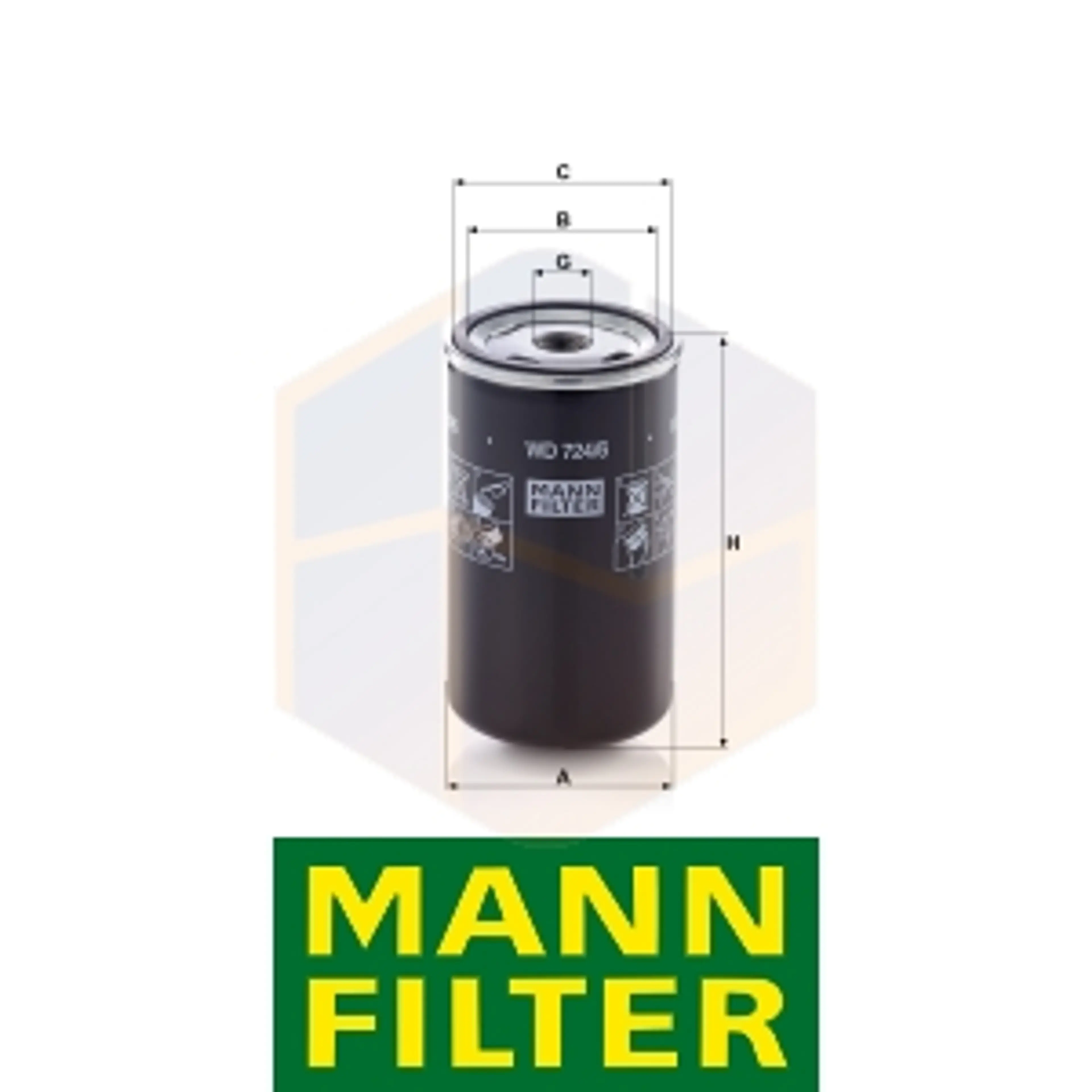 FILTRO HIDRÁULICO WD 724/6 MANN