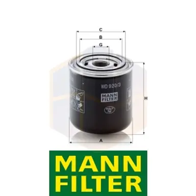 FILTRO HIDRÁULICO WD 920/3 MANN