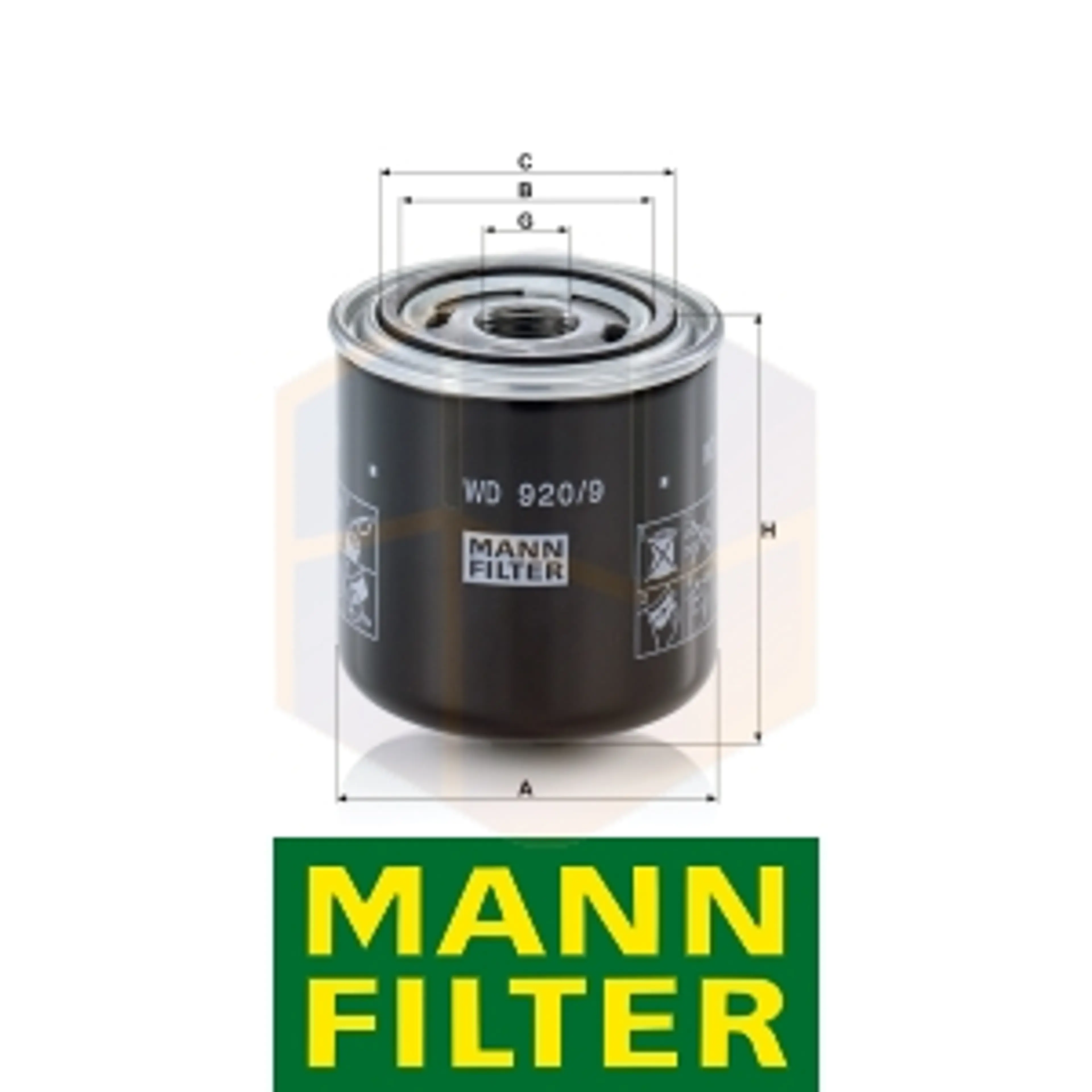 FILTRO ACEITE WD 920/9 MANN