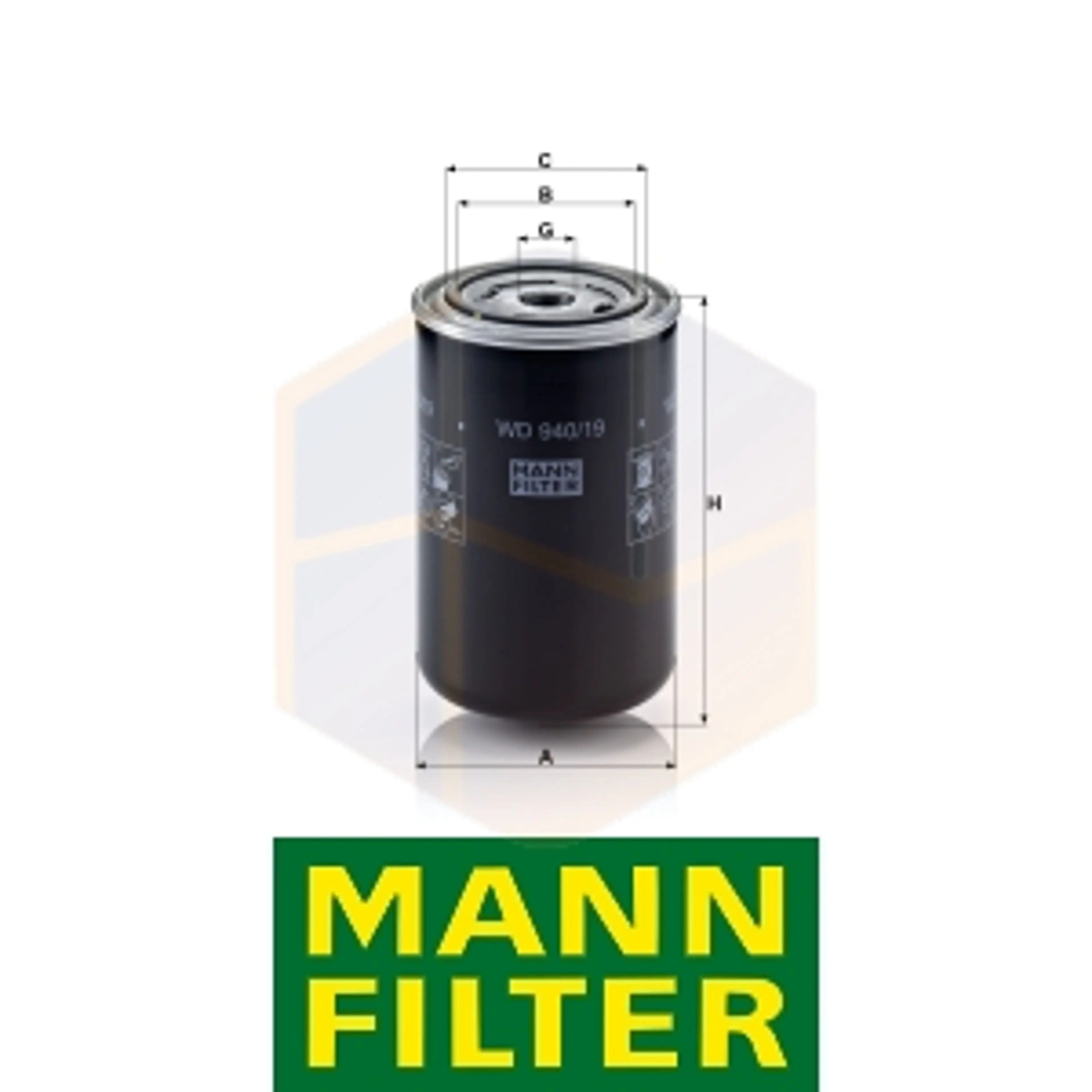 FILTRO ACEITE WD 940/19 MANN