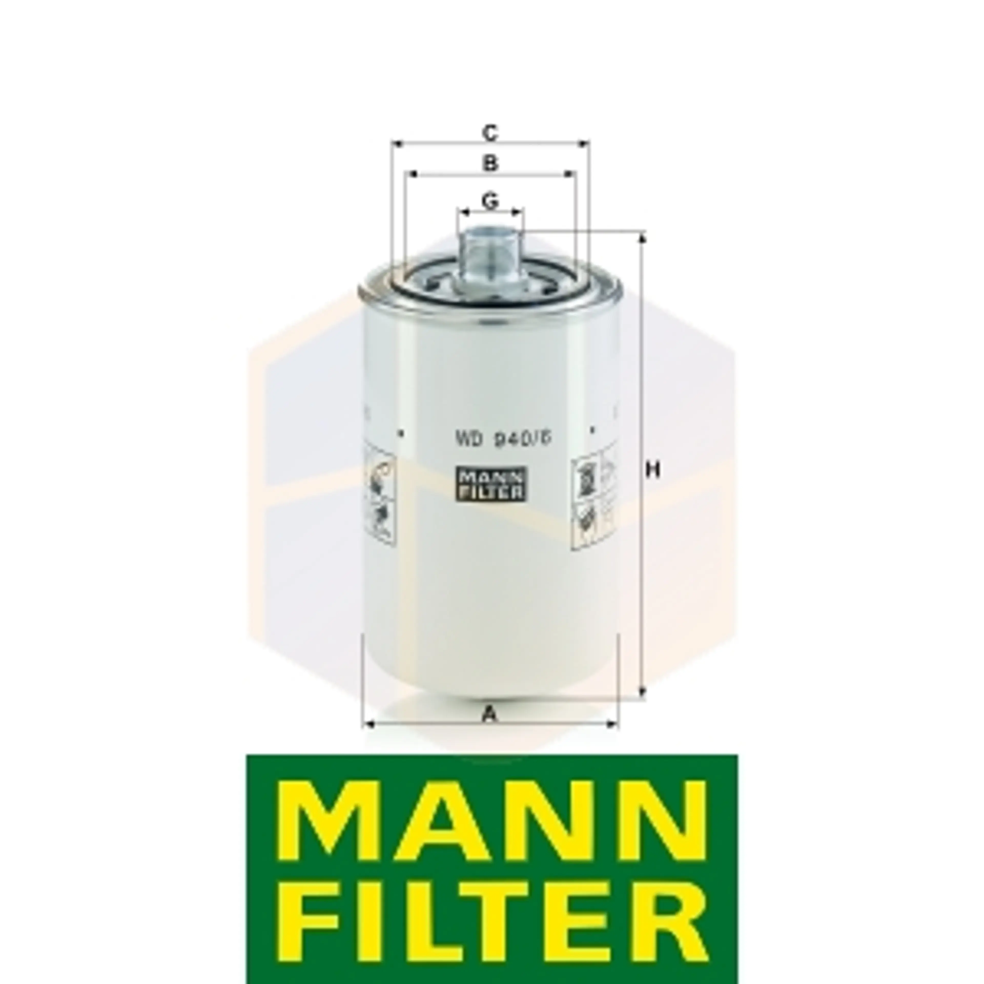 FILTRO ACEITE WD 940/6 MANN