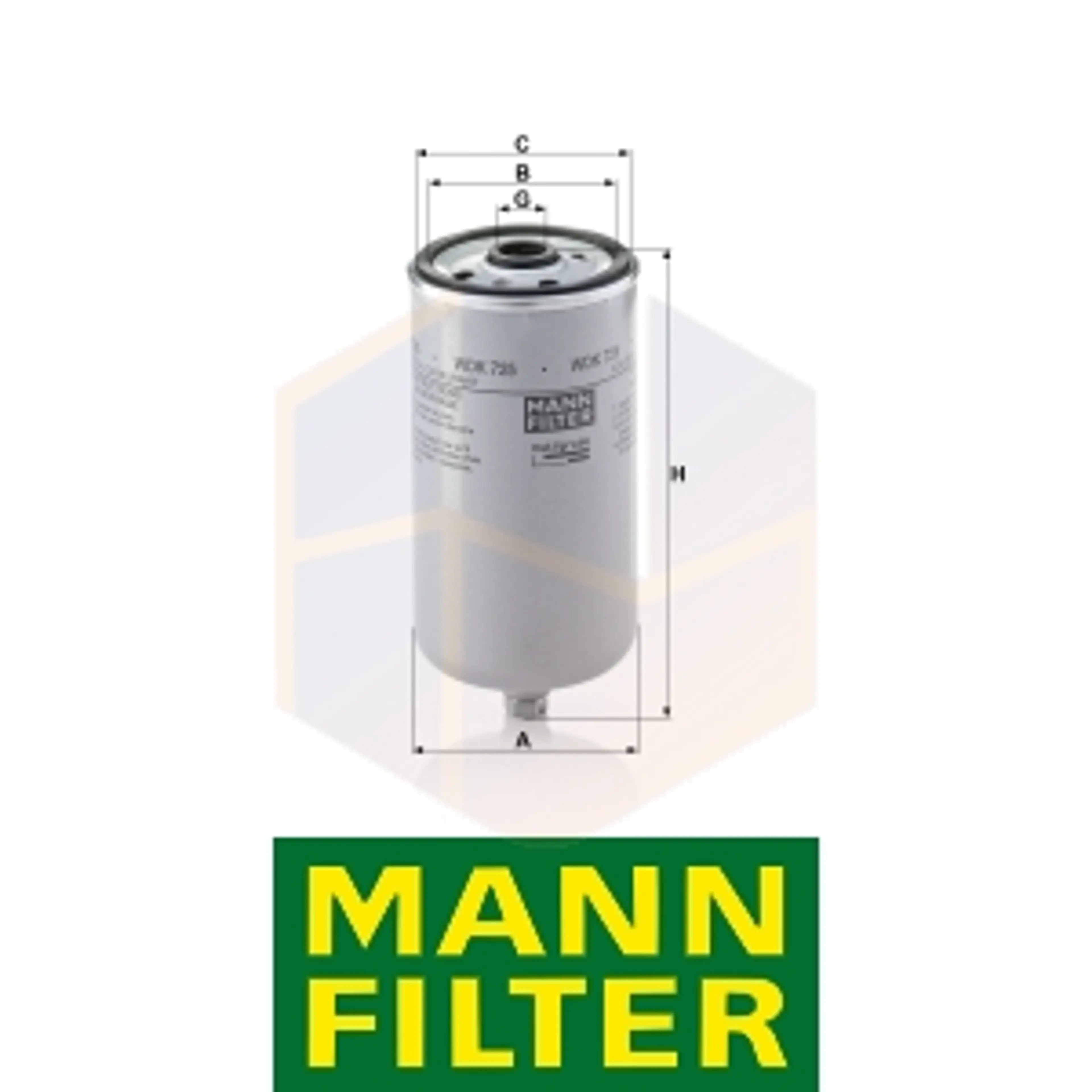 FILTRO COMBUSTIBLE WDK 725 MANN