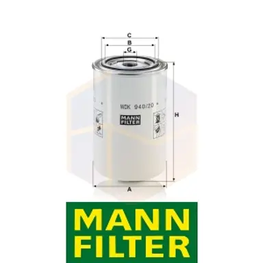 FILTRO COMBUSTIBLE WDK 940/20 MANN