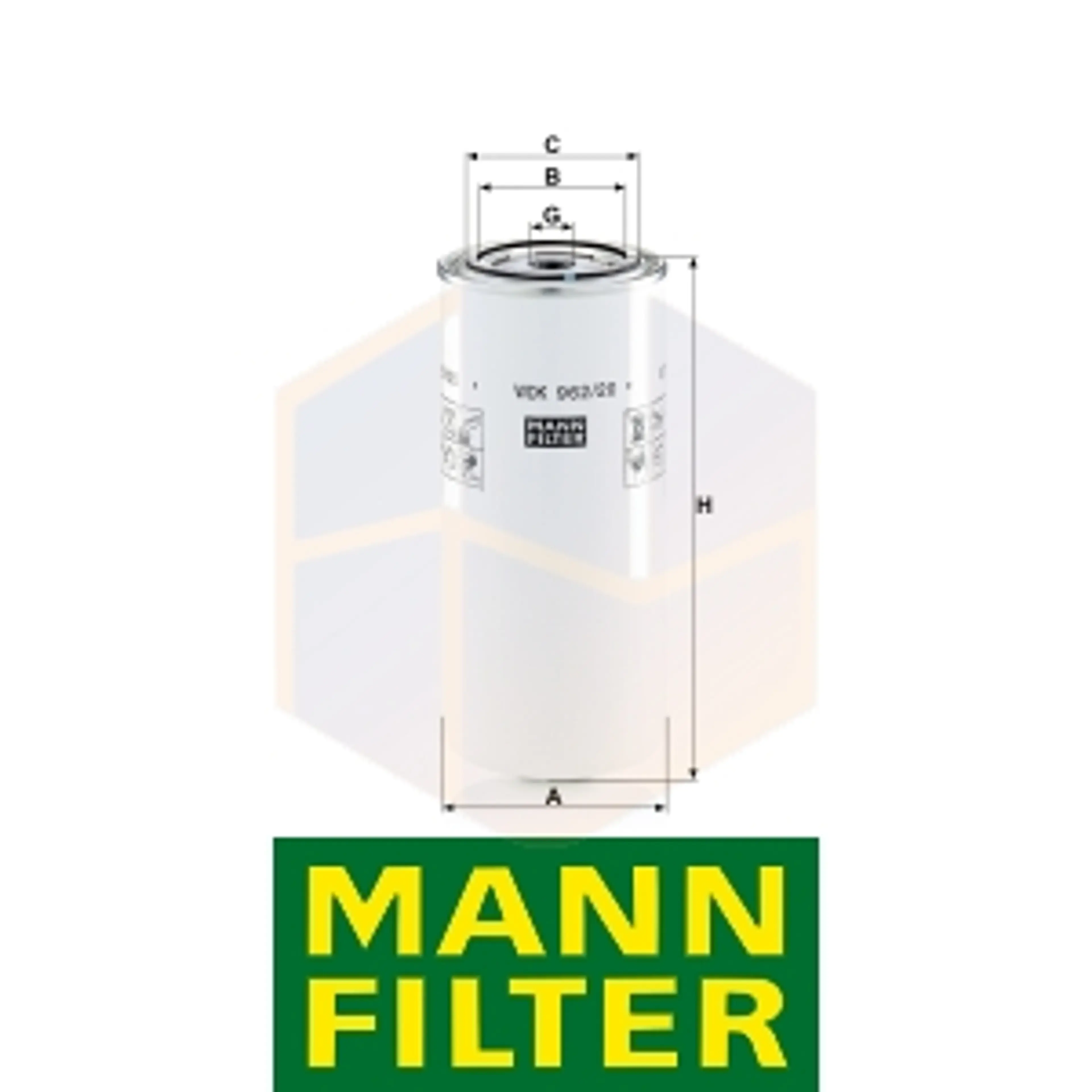 FILTRO COMBUSTIBLE WDK 962/20 MANN