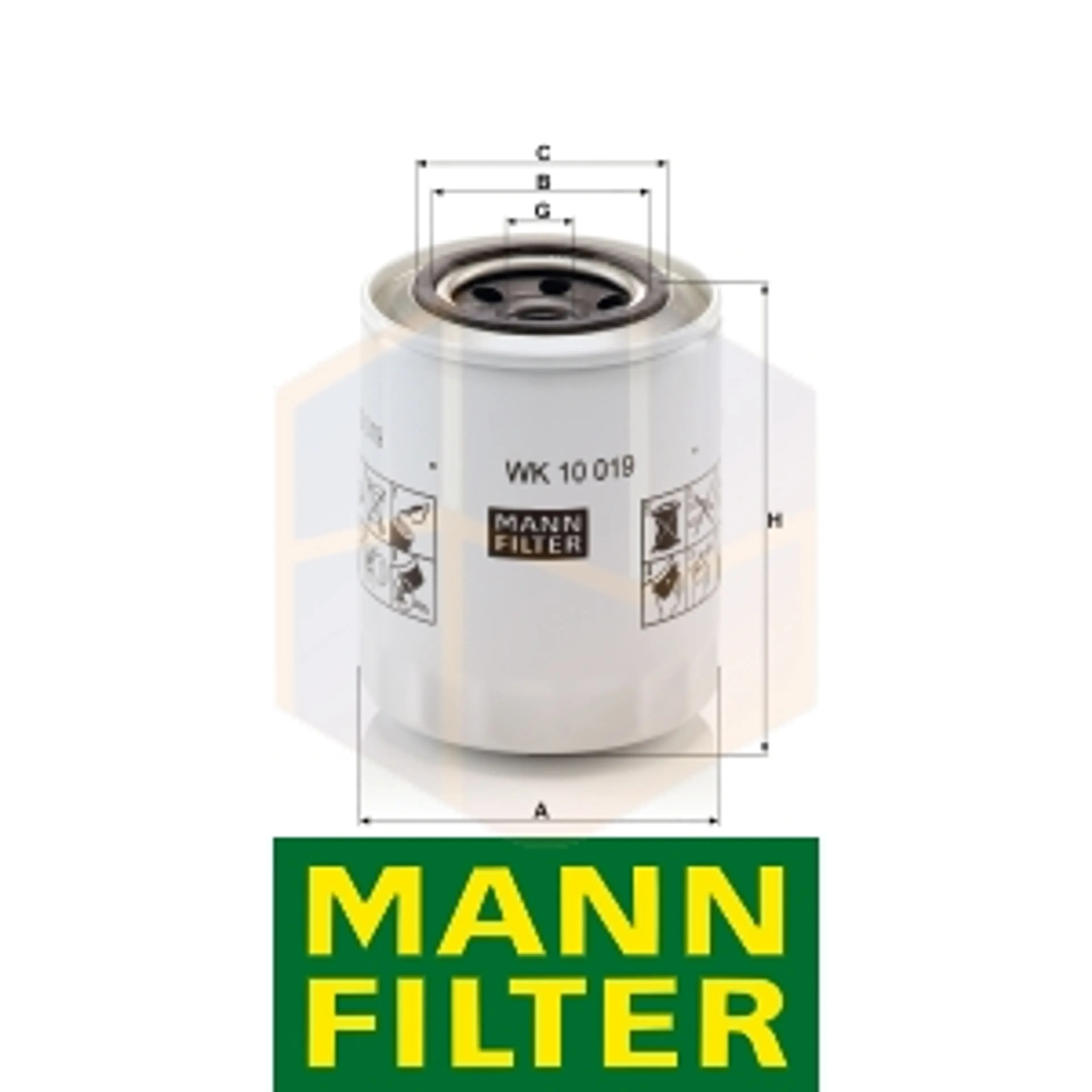 FILTRO COMBUSTIBLE WK 10 019 MANN