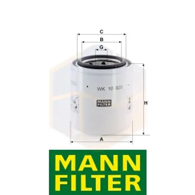 FILTRO COMBUSTIBLE WK 10 020 MANN