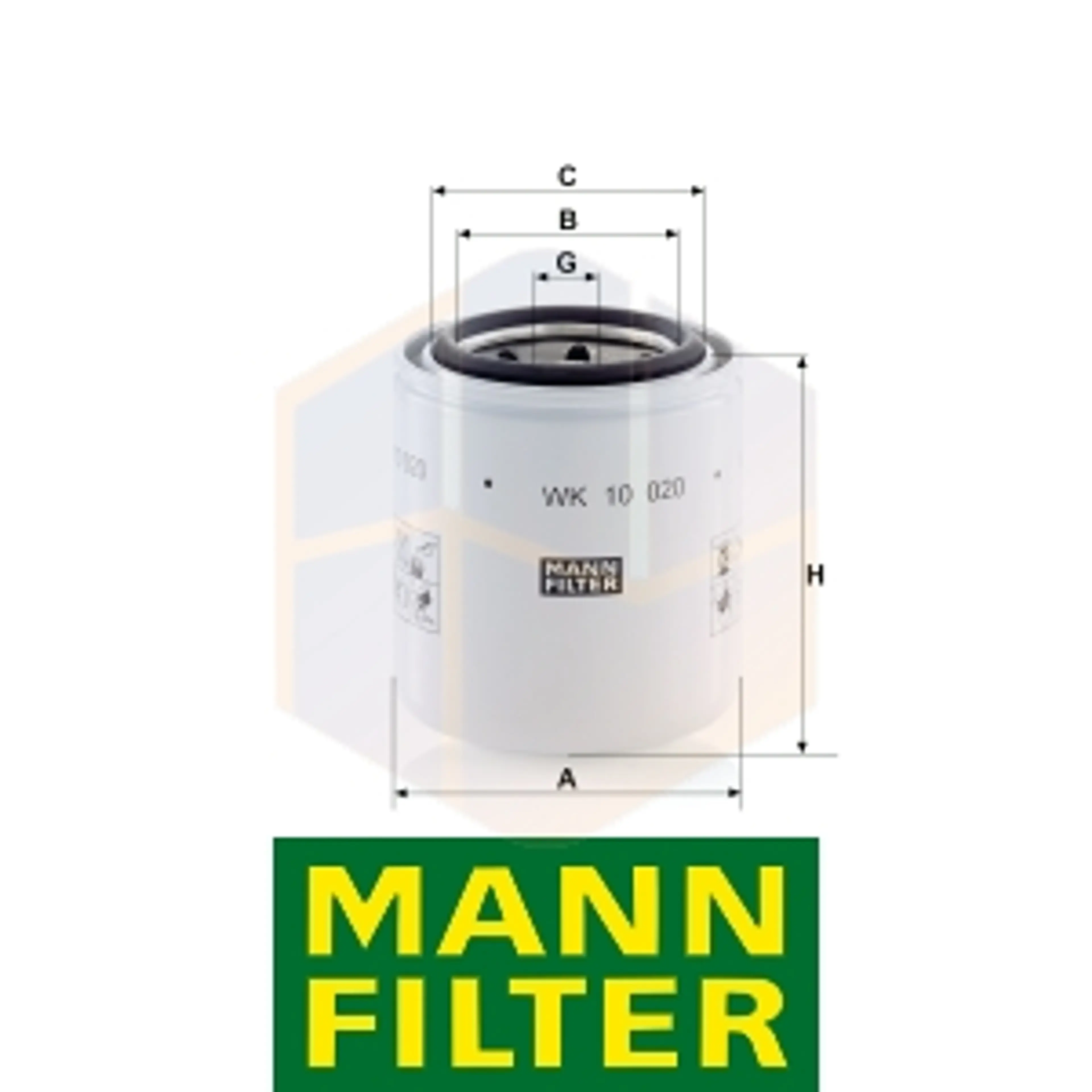 FILTRO COMBUSTIBLE WK 10 020 MANN