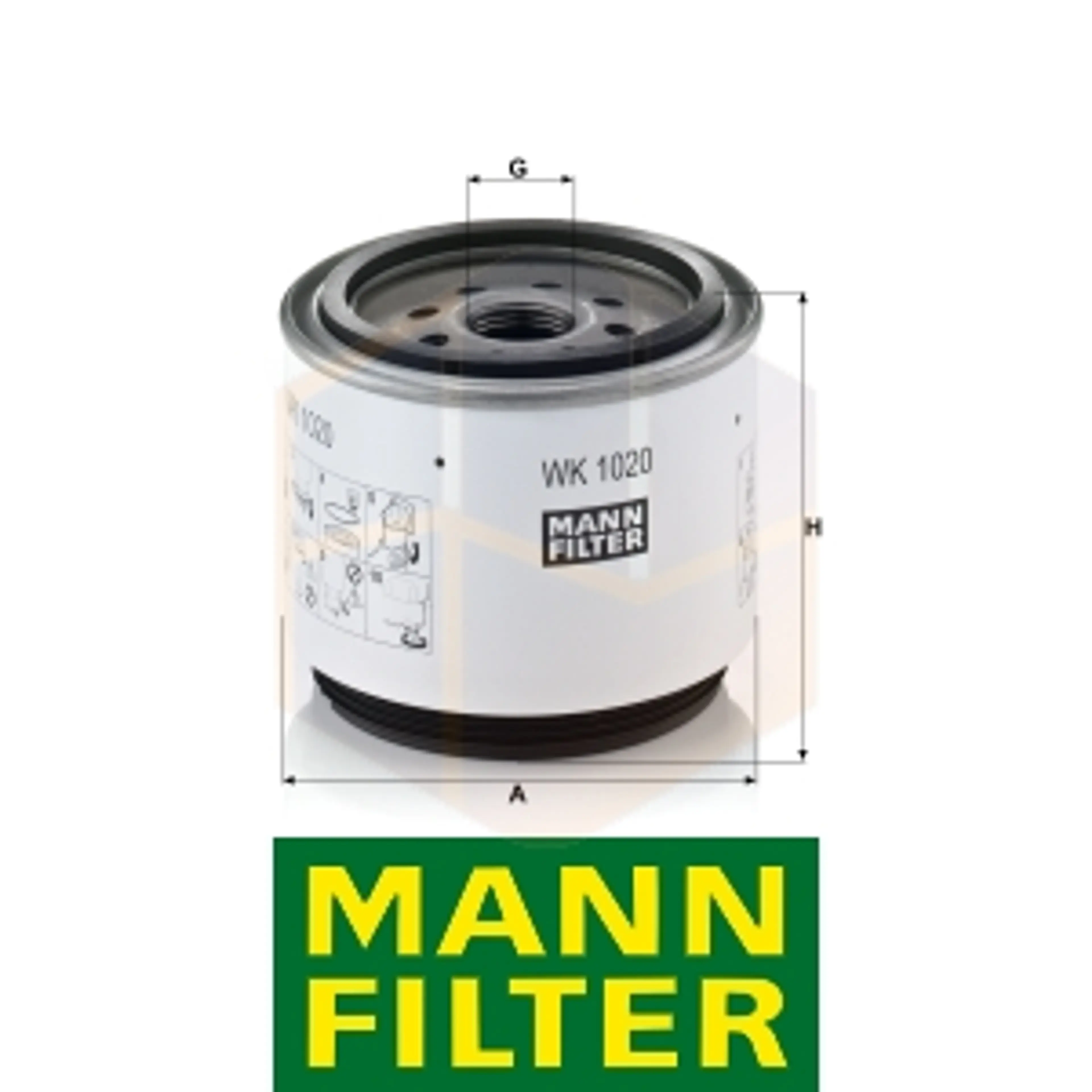 FILTRO COMBUSTIBLE WK 1020 X MANN