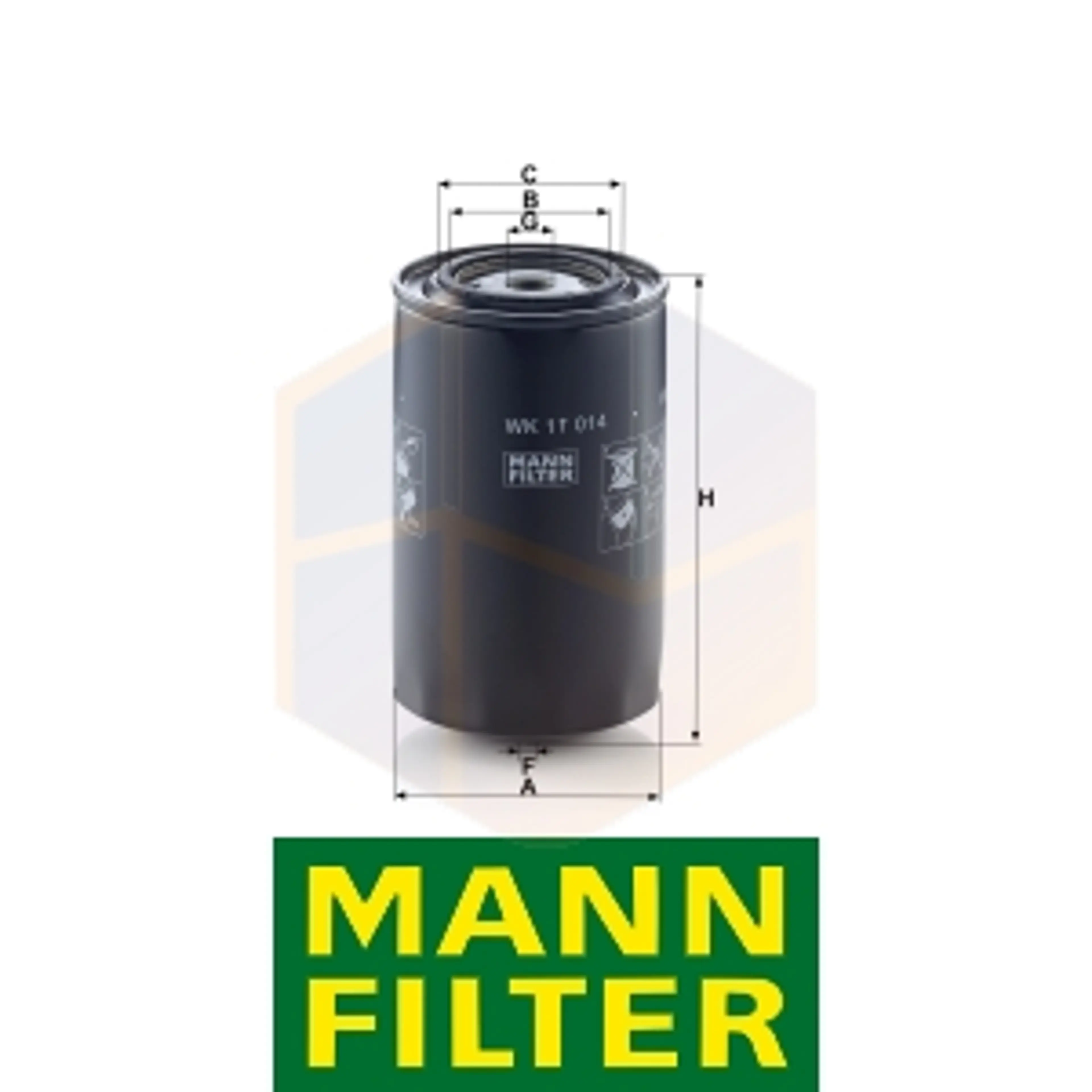 FILTRO COMBUSTIBLE WK 11 014 MANN