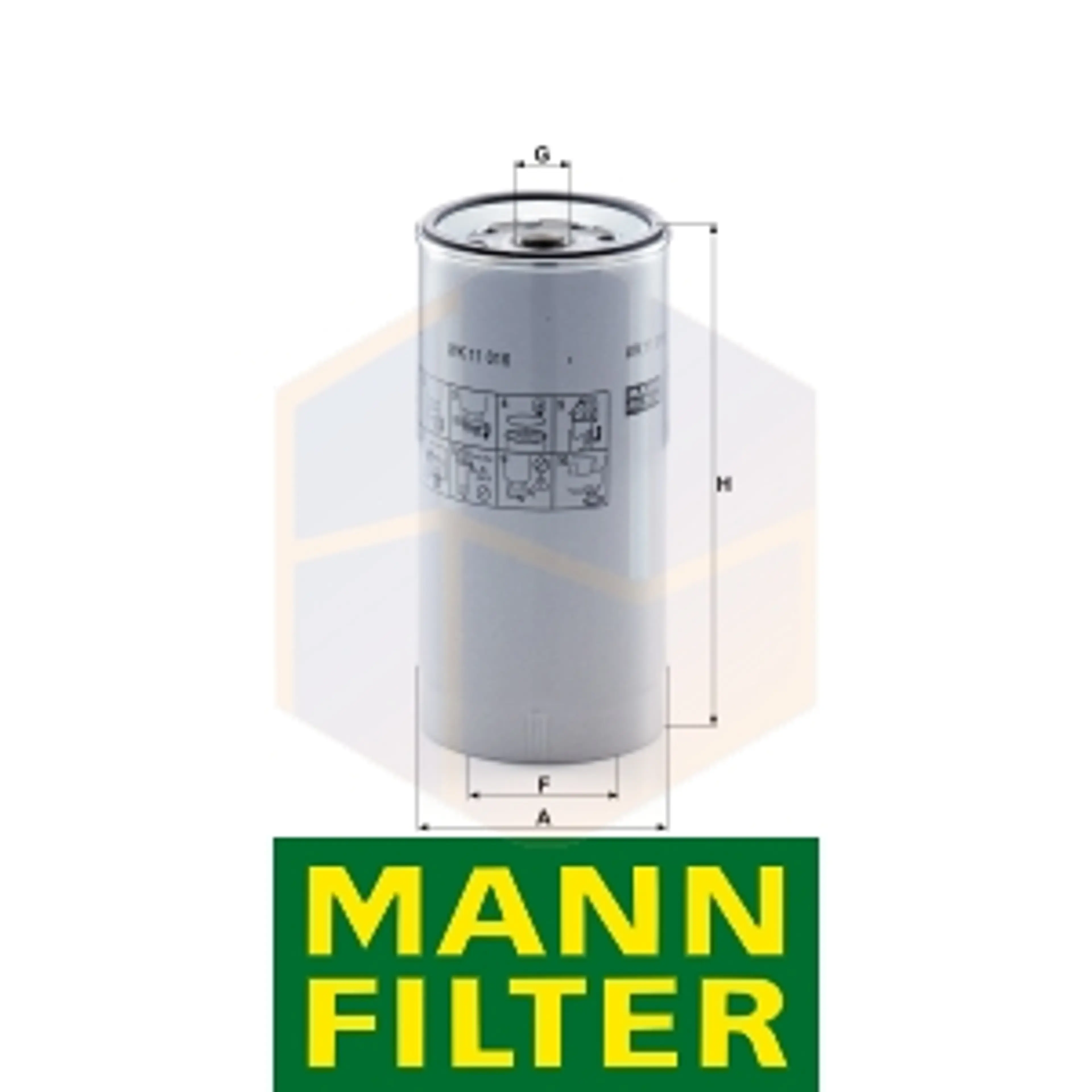 FILTRO COMBUSTIBLE WK 11 016 Z MANN