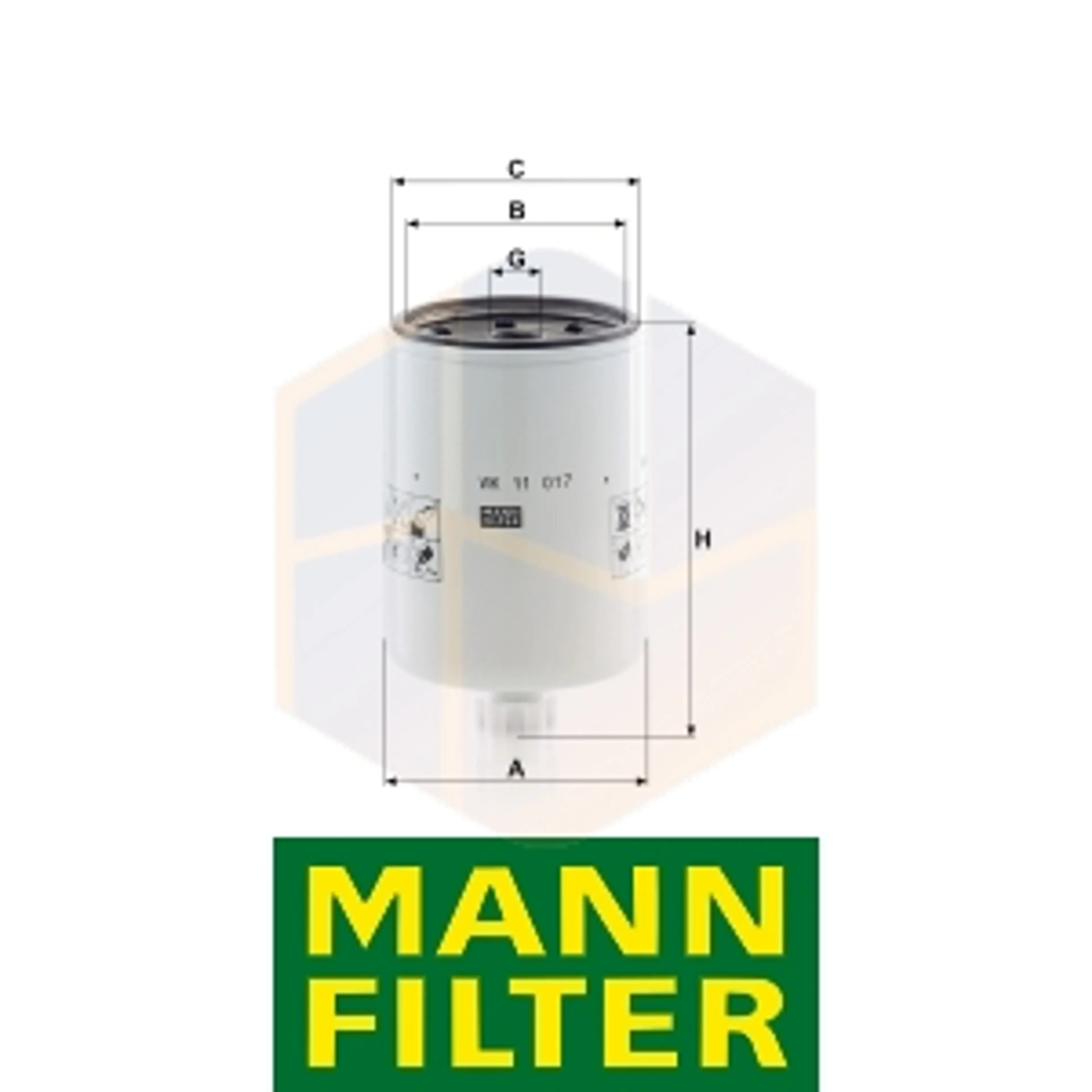 FILTRO COMBUSTIBLE WK 11 017 MANN