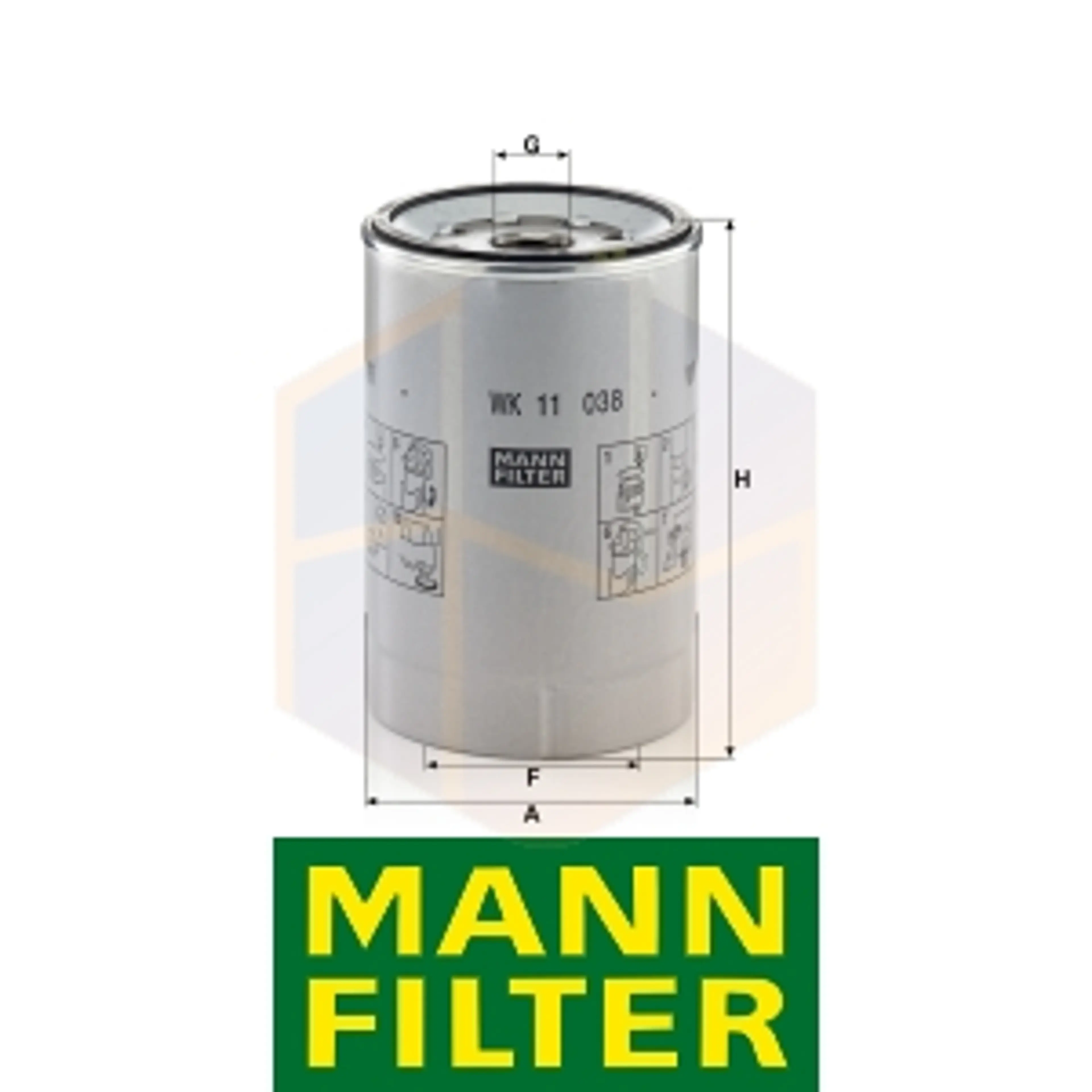 FILTRO COMBUSTIBLE WK 11 038 Z MANN