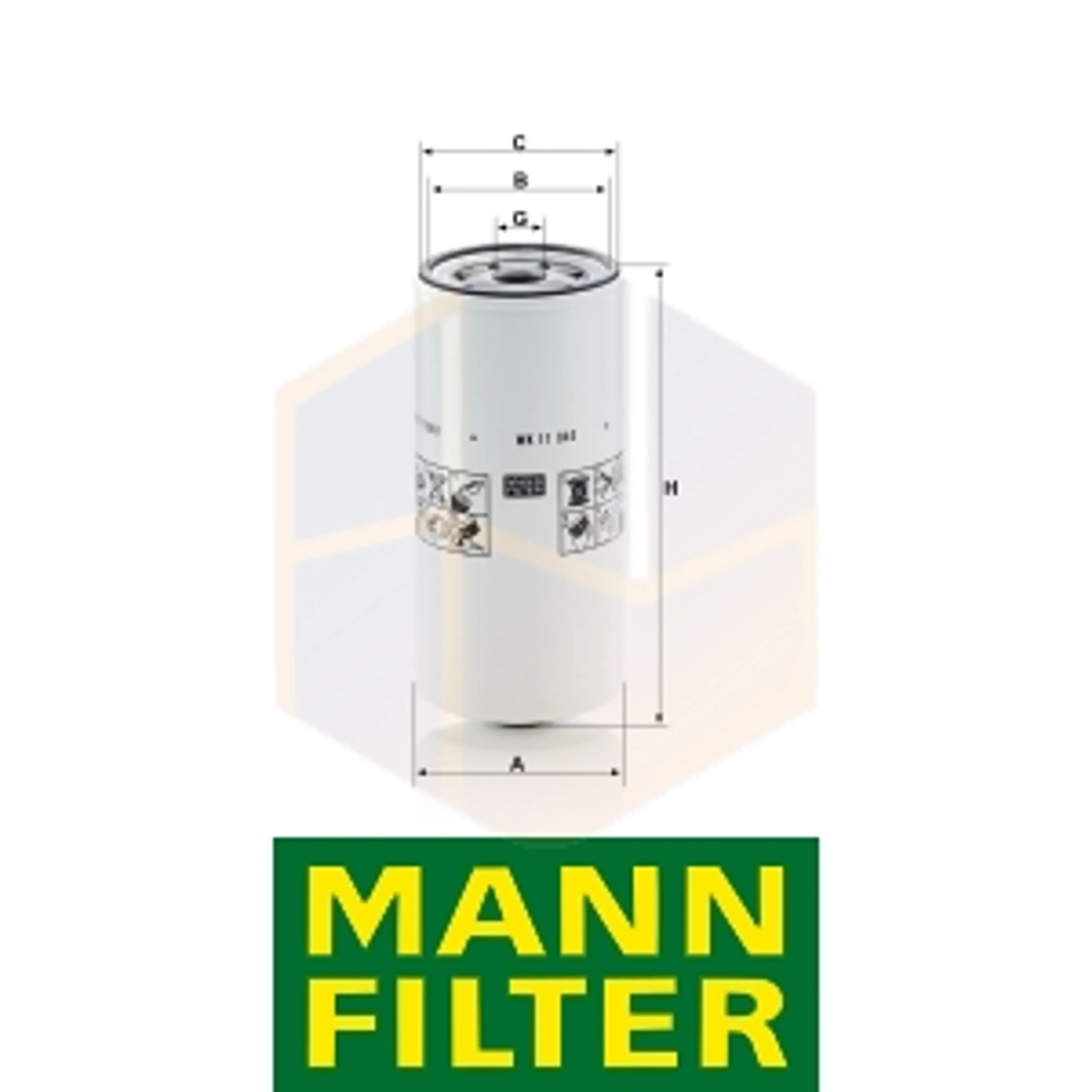 FILTRO COMBUSTIBLE WK 11 040 X MANN