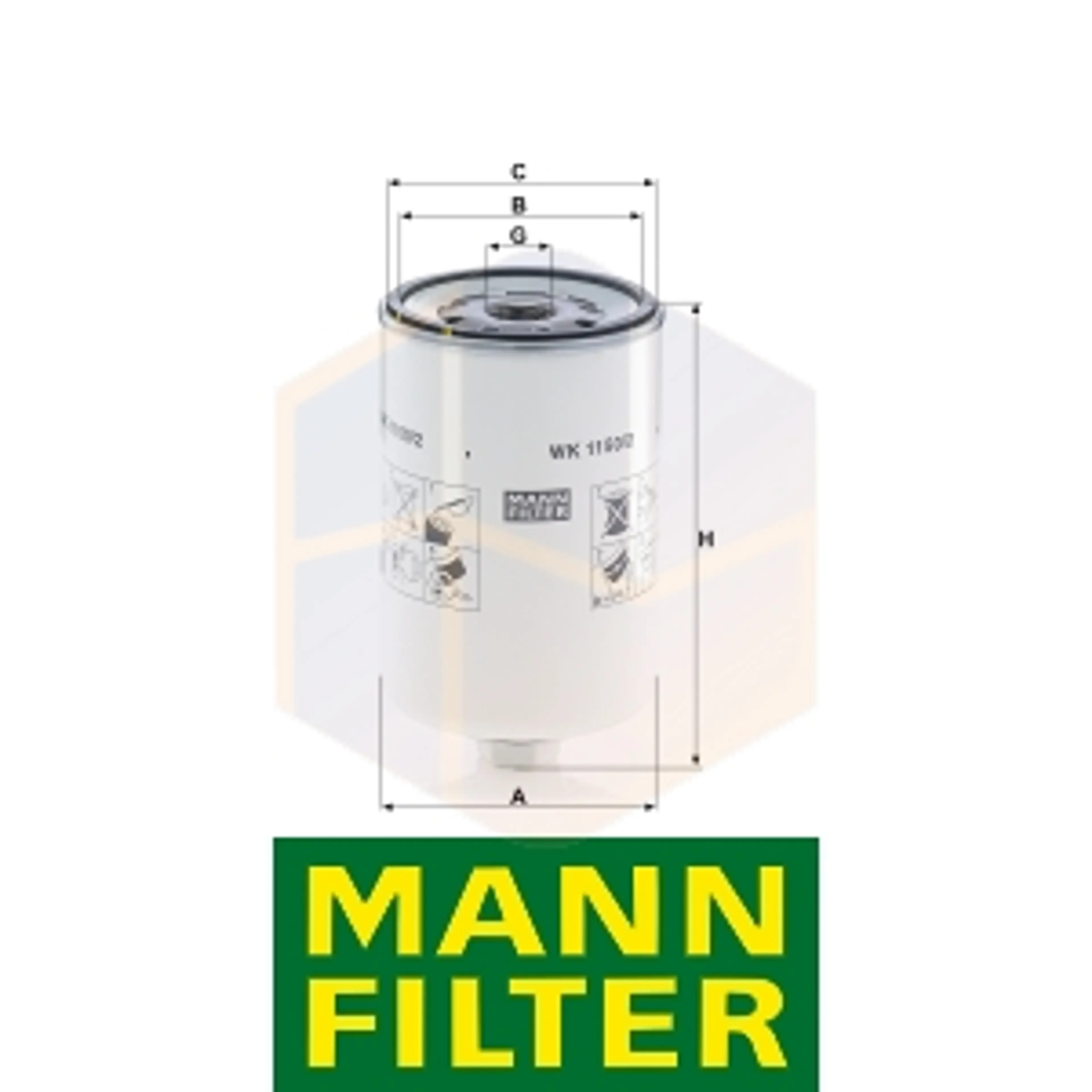 FILTRO COMBUSTIBLE WK 1150/2 MANN