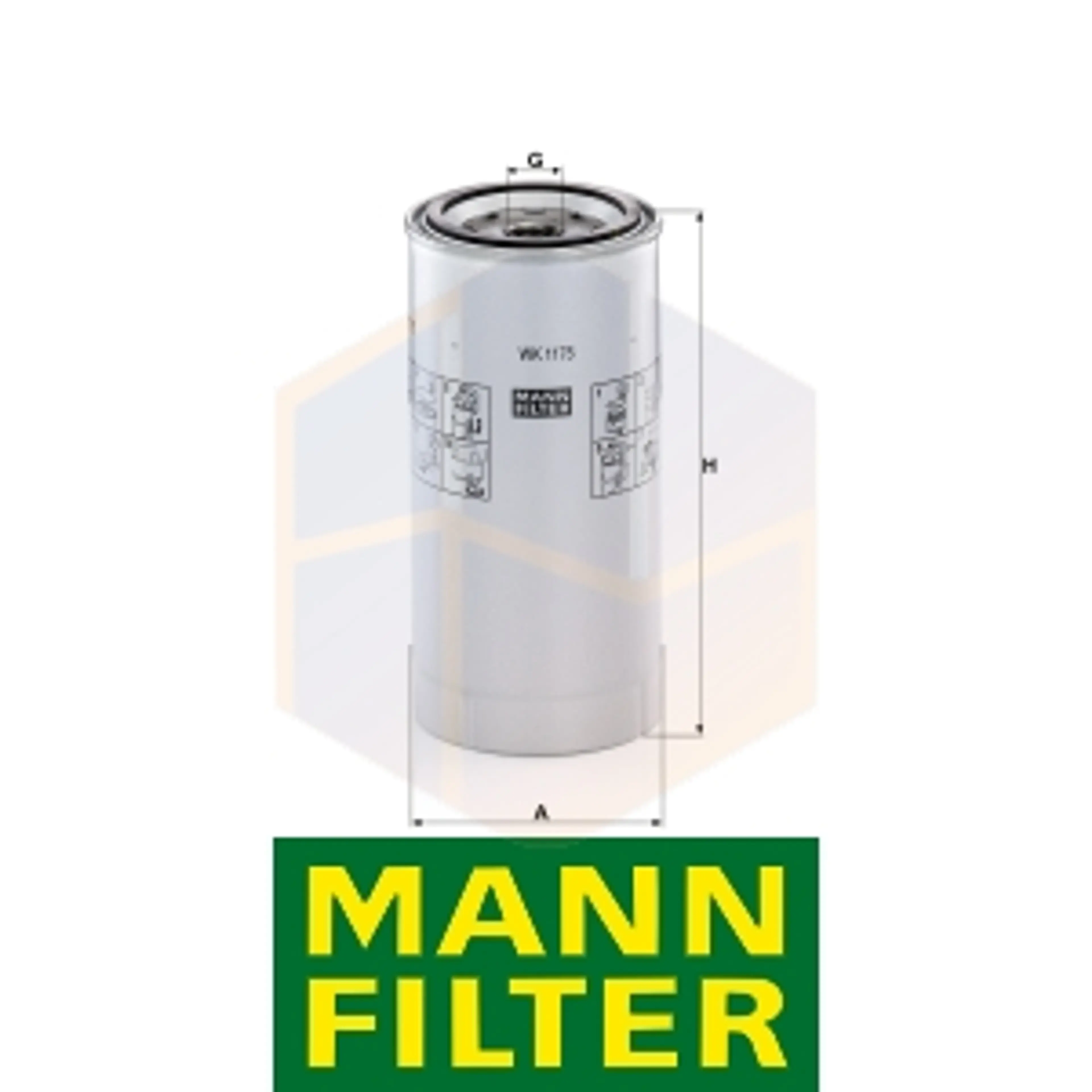 FILTRO COMBUSTIBLE WK 1175 X MANN