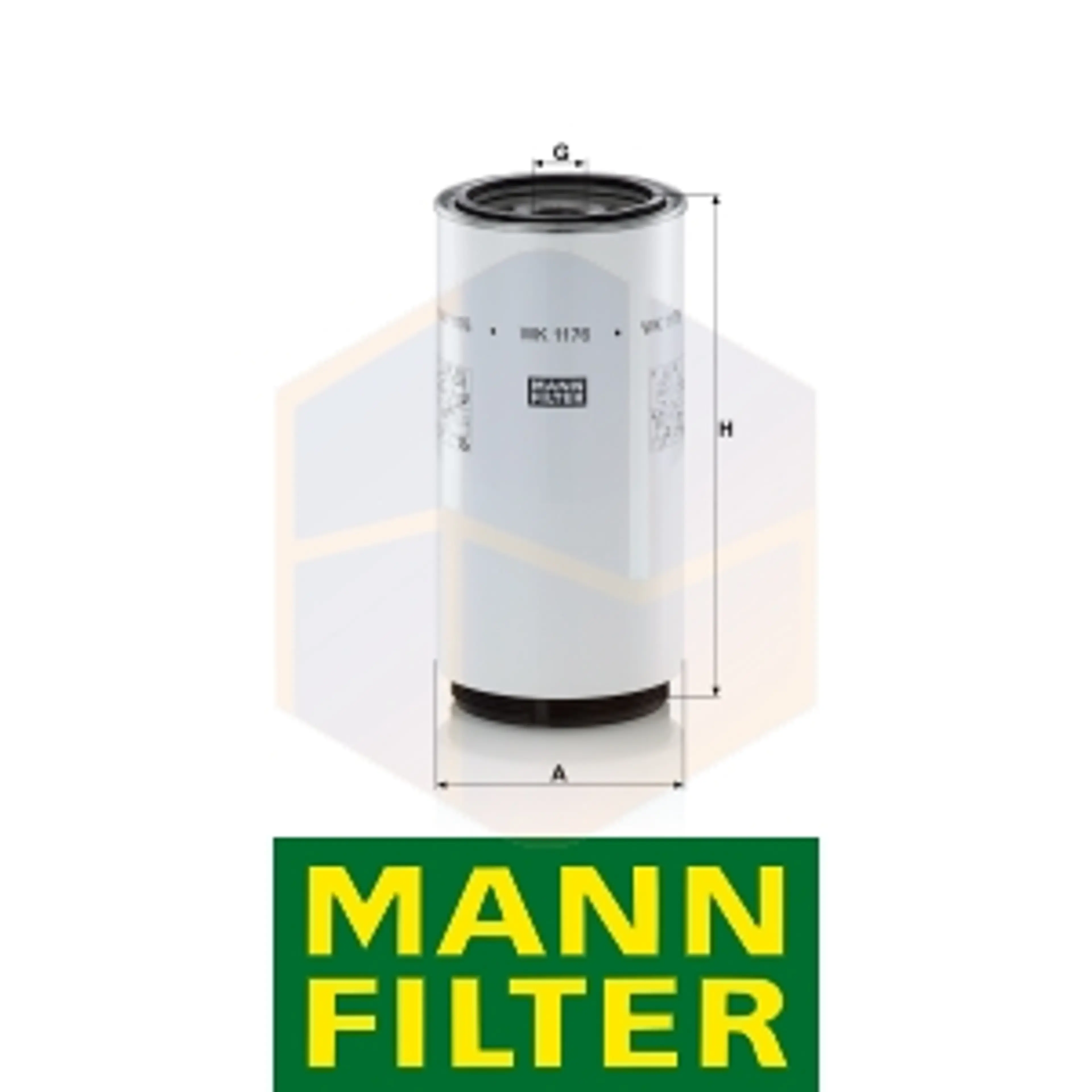 FILTRO COMBUSTIBLE WK 1176 X MANN