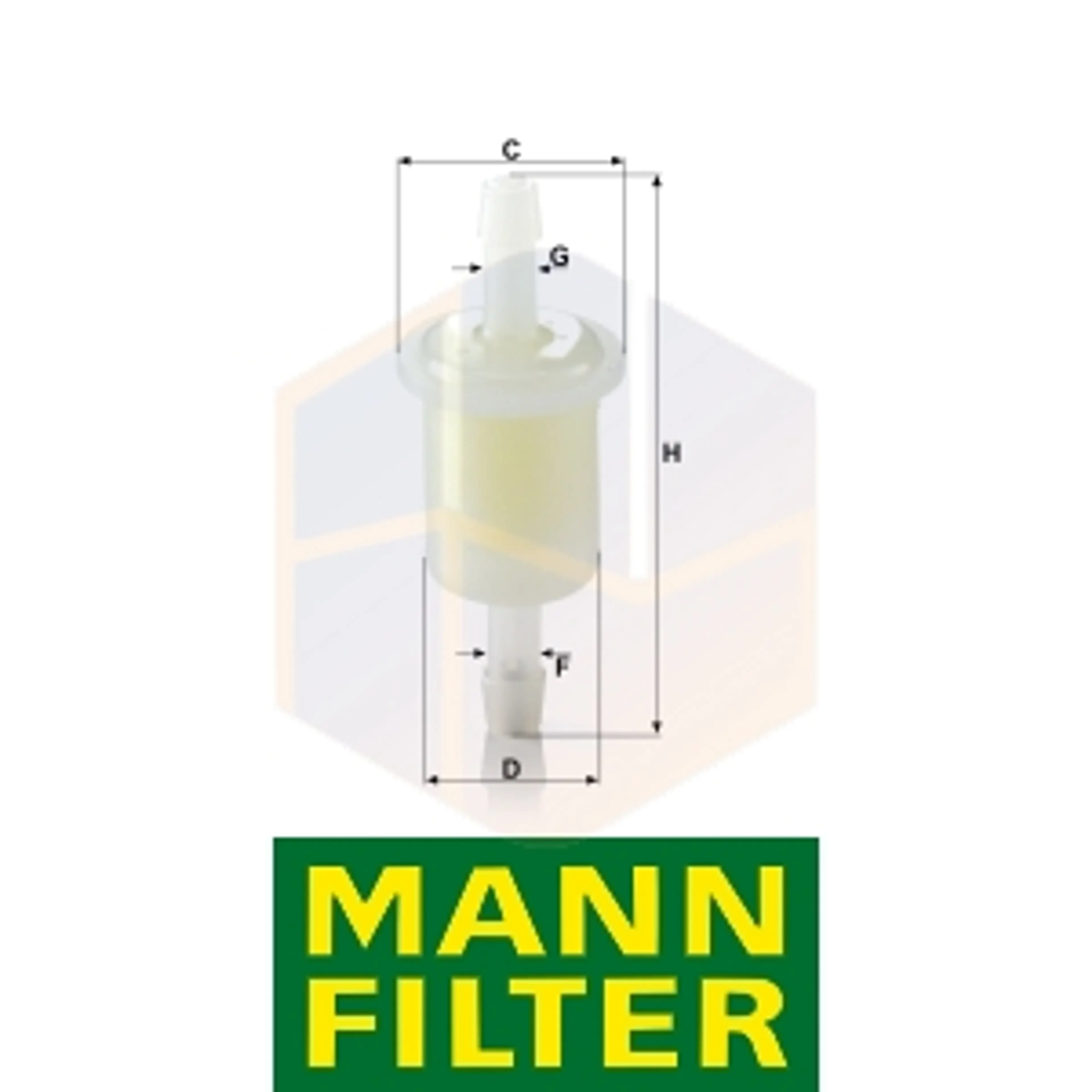 FILTRO COMBUSTIBLE WK 21 (1UD) MANN